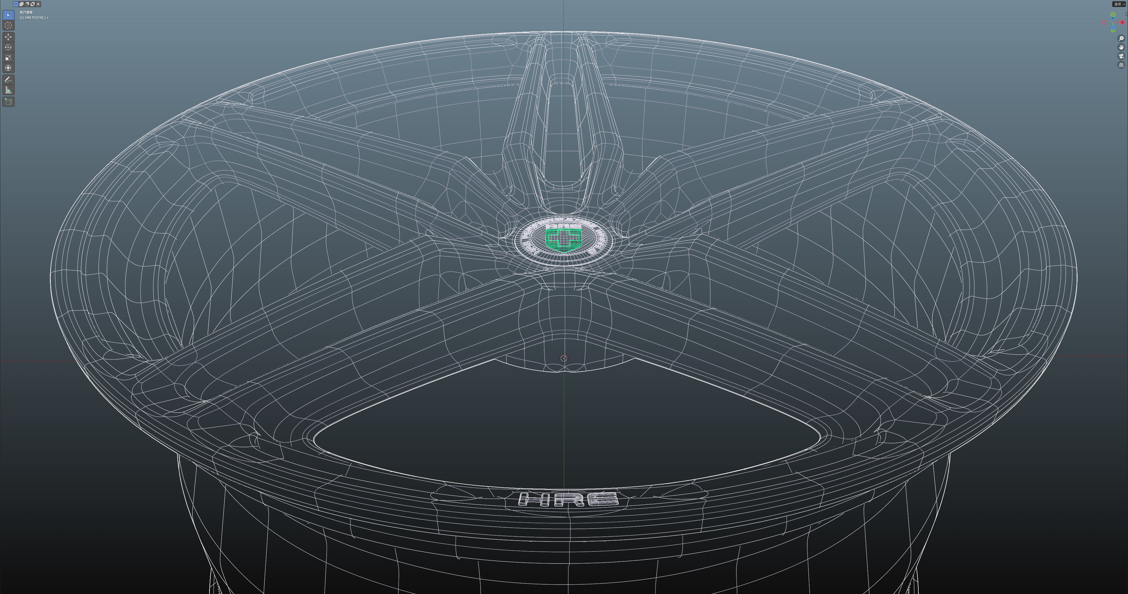 HRE P107SC Low-poly 3D model_27