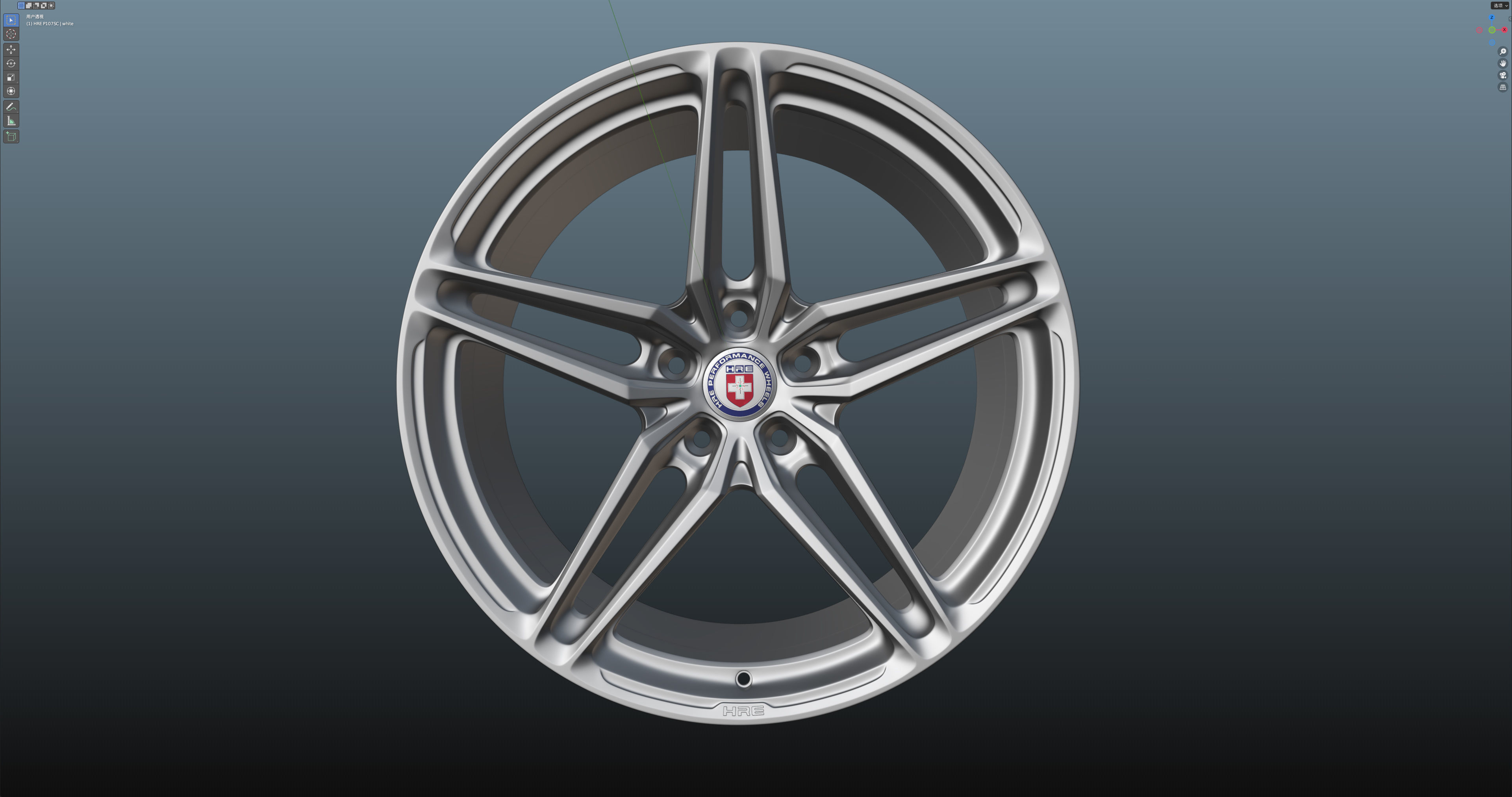 HRE P107SC Low-poly 3D model_11