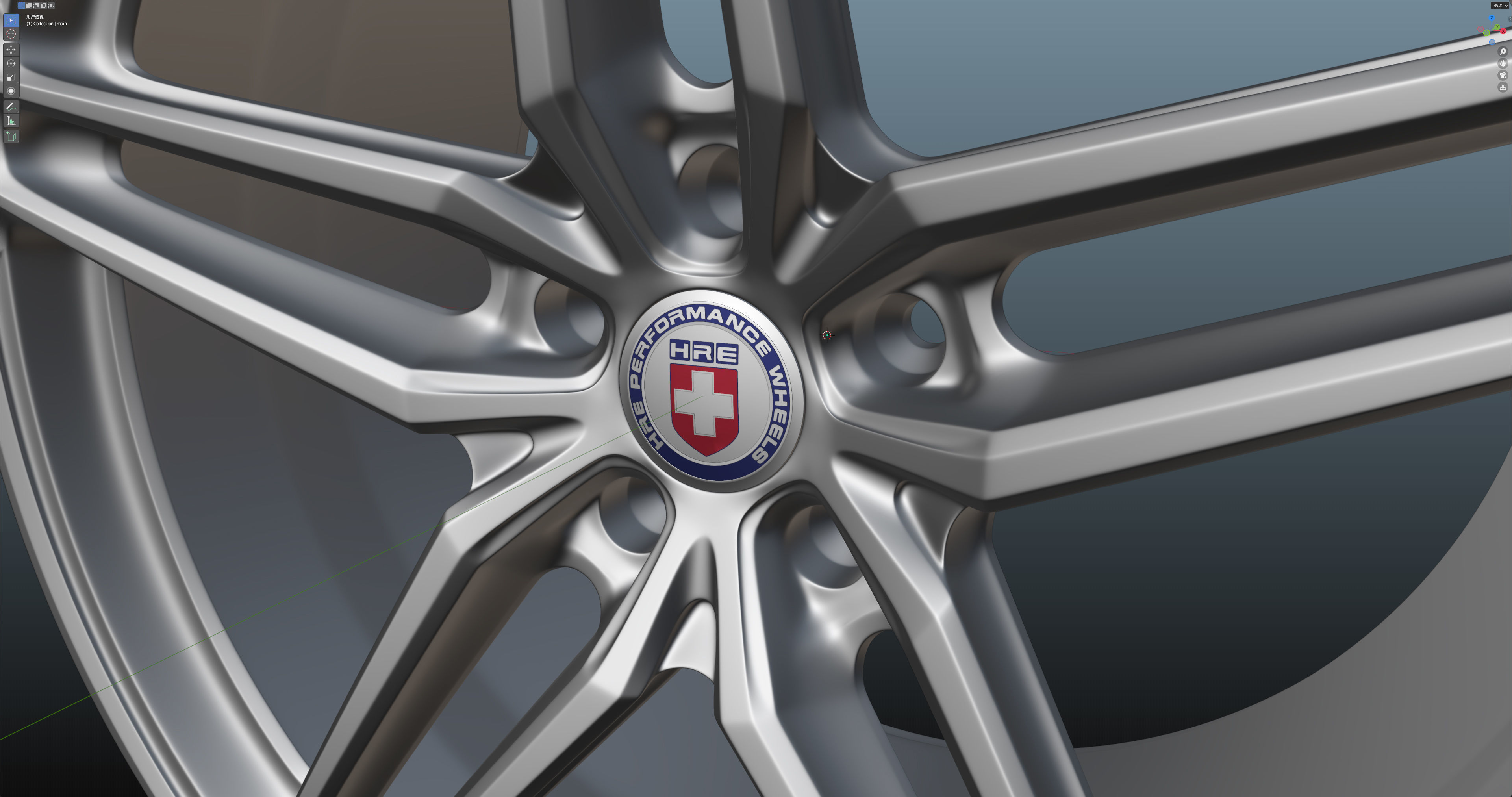 HRE P107SC Low-poly 3D model_17