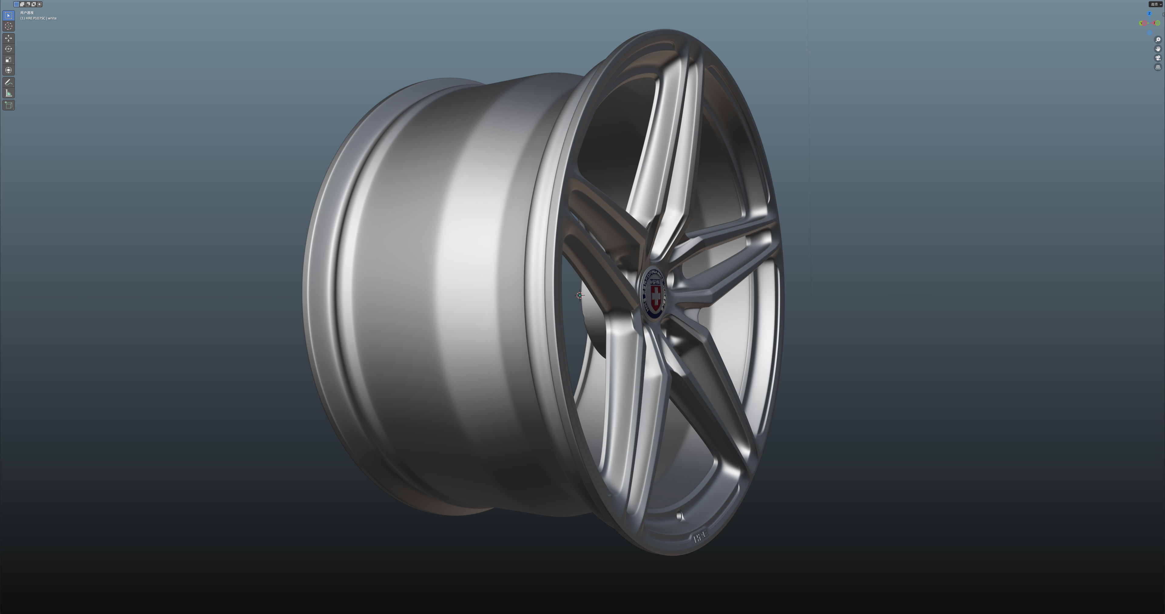 HRE P107SC Low-poly 3D model_12