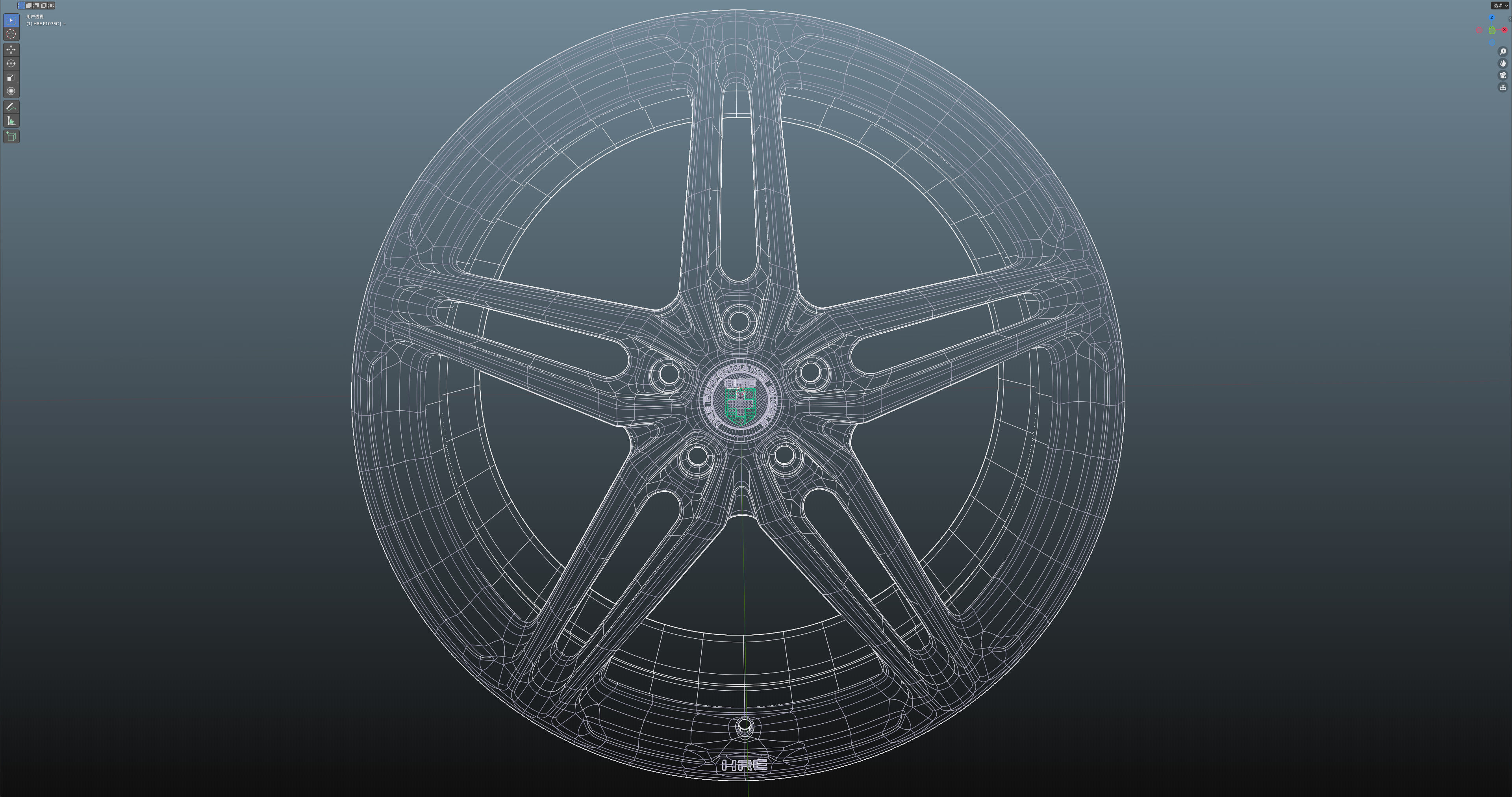 HRE P107SC Low-poly 3D model_22