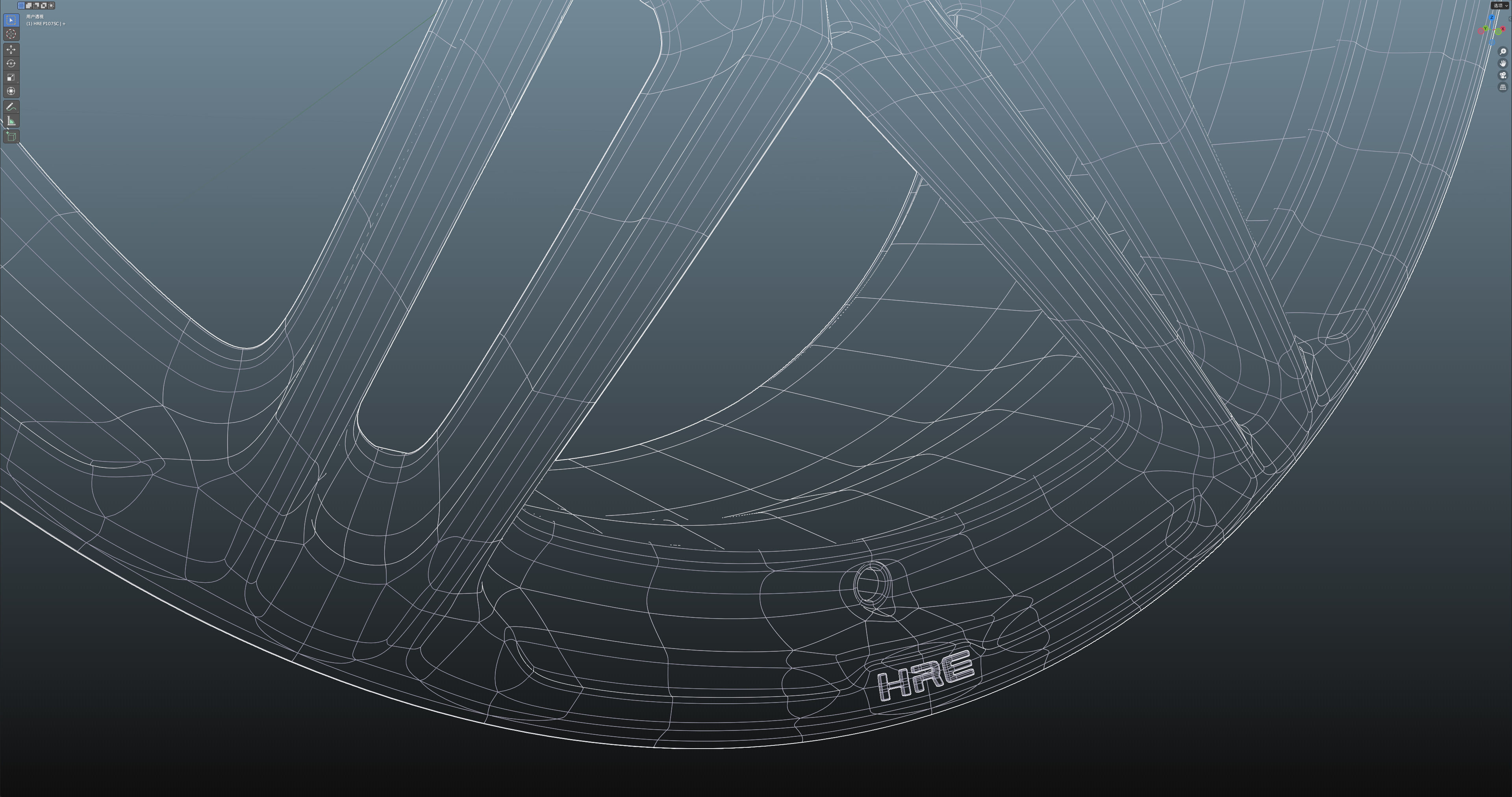 HRE P107SC Low-poly 3D model_26