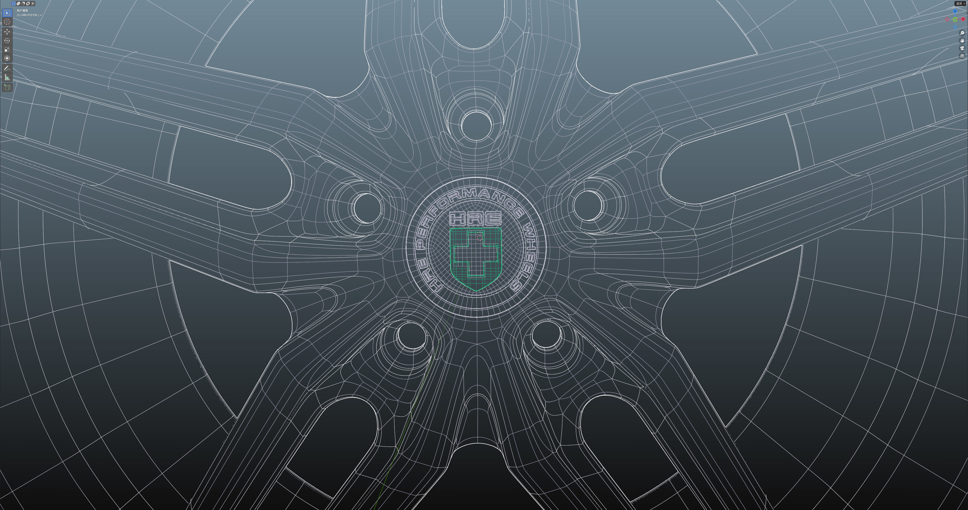 HRE P107SC Low-poly 3D model_25