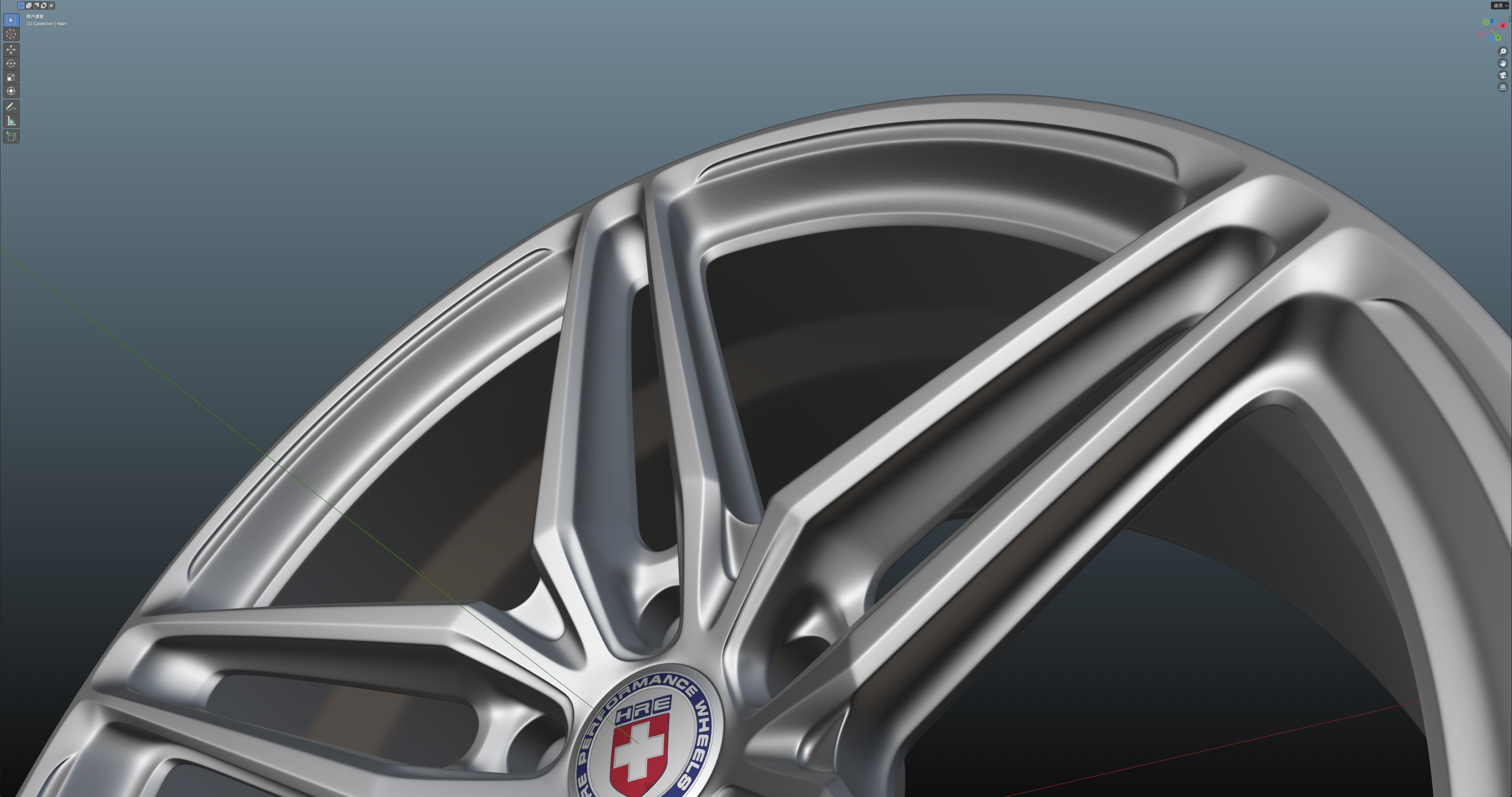 HRE P107SC Low-poly 3D model_18