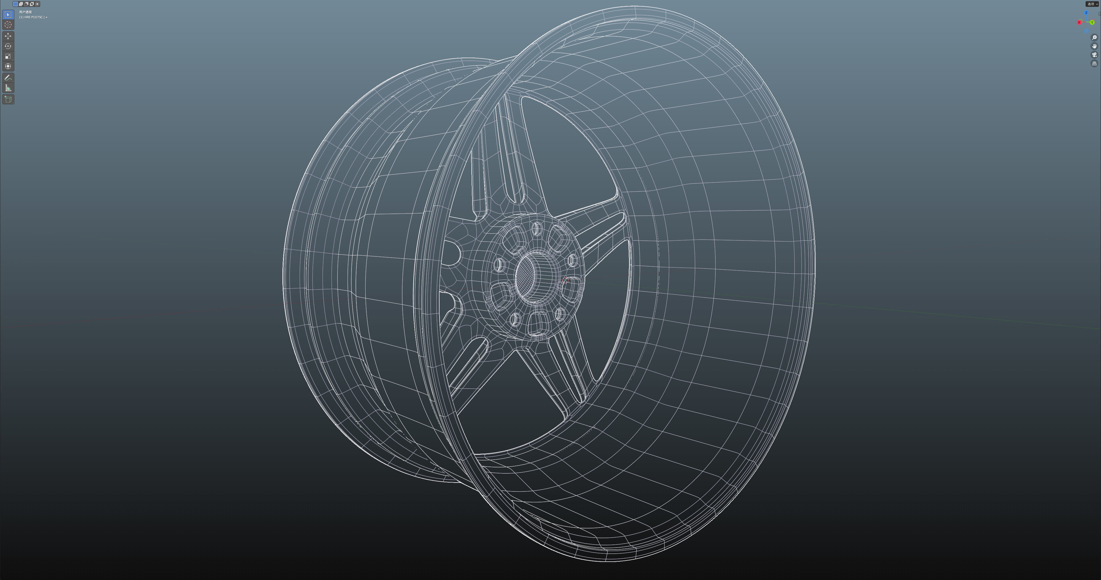 HRE P107SC Low-poly 3D model_24