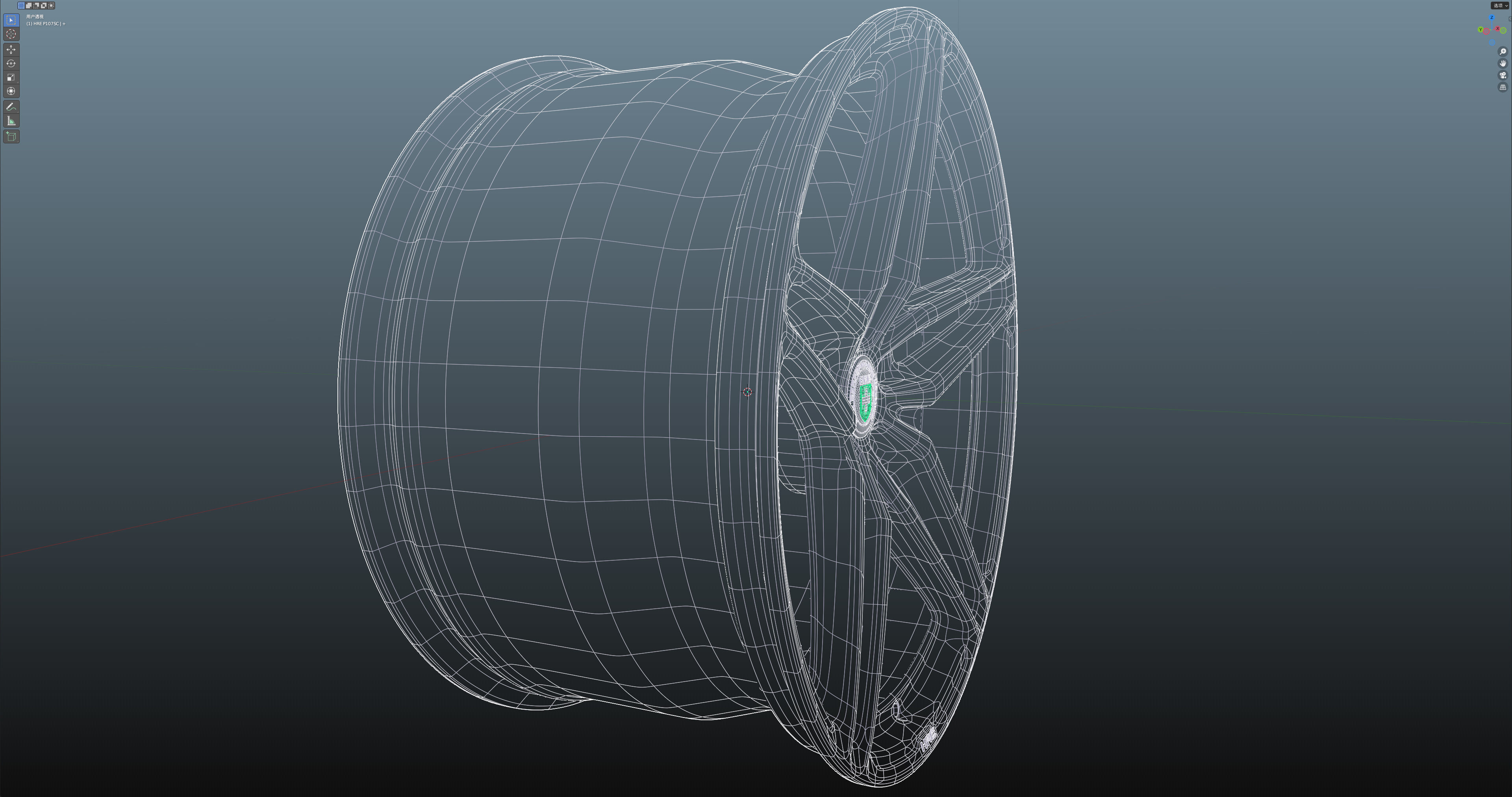 HRE P107SC Low-poly 3D model_23