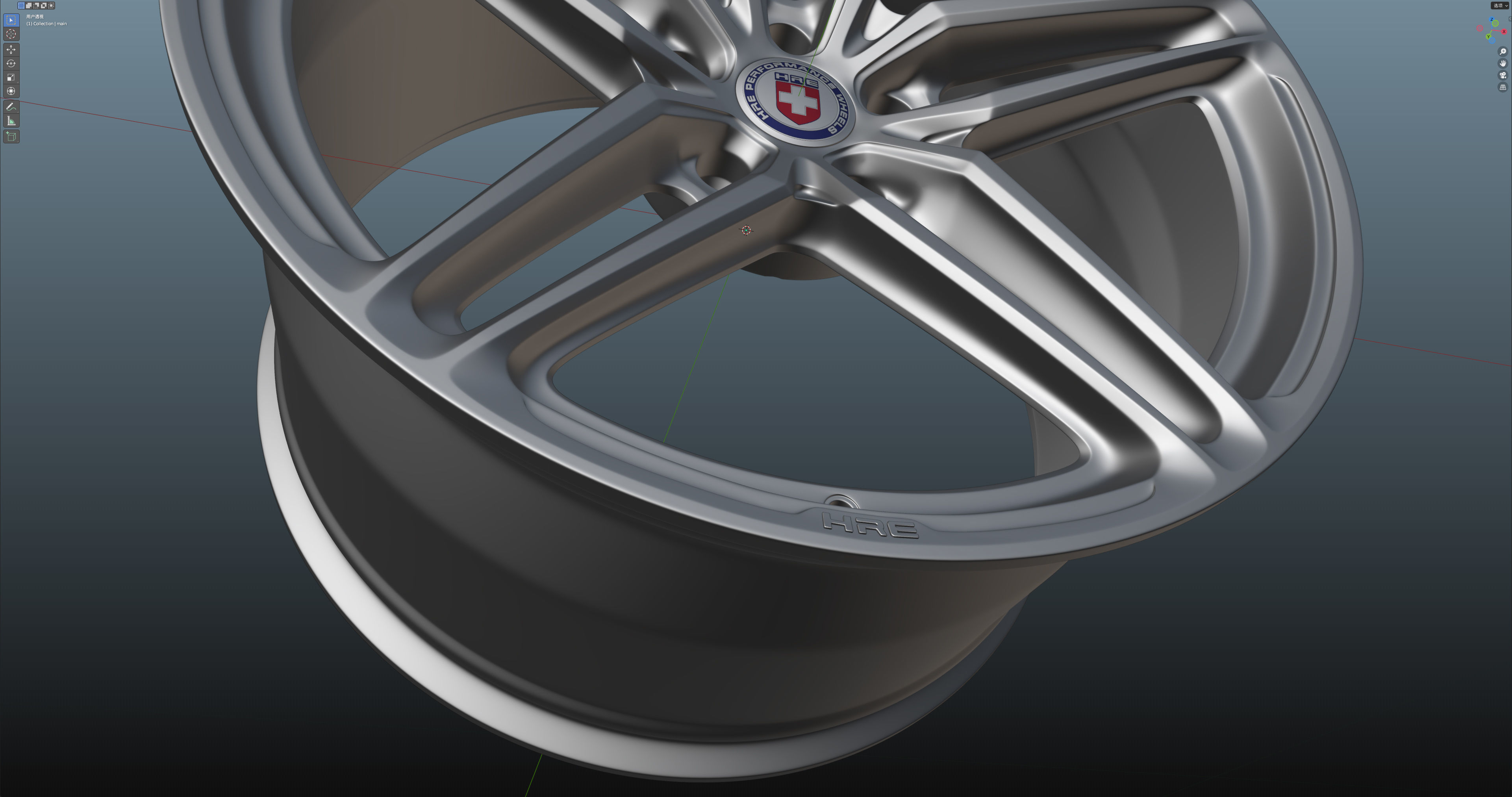 HRE P107SC Low-poly 3D model_20