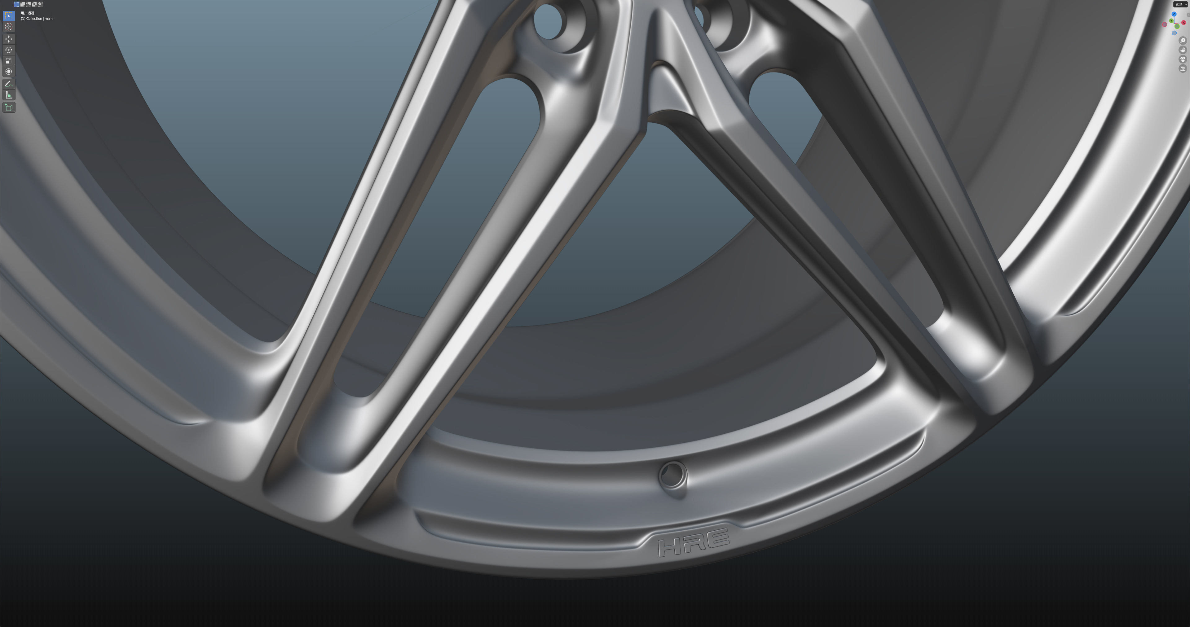 HRE P107SC Low-poly 3D model_19