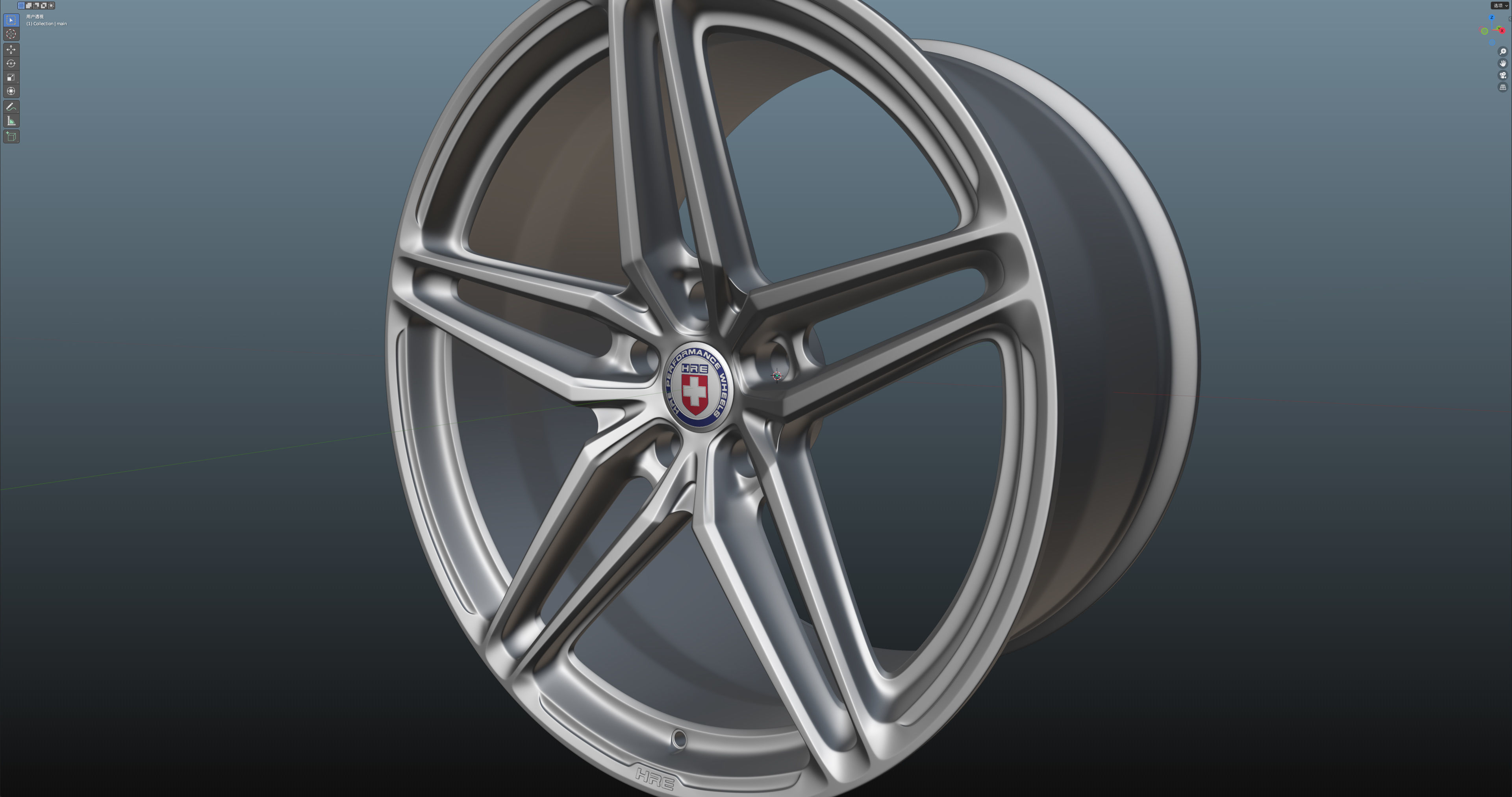 HRE P107SC Low-poly 3D model_15