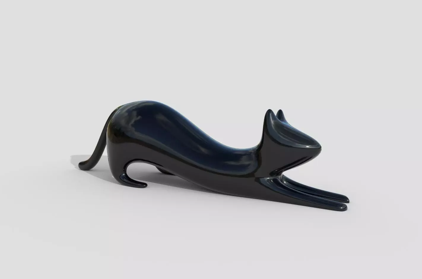 Decorative cat 3D model_0