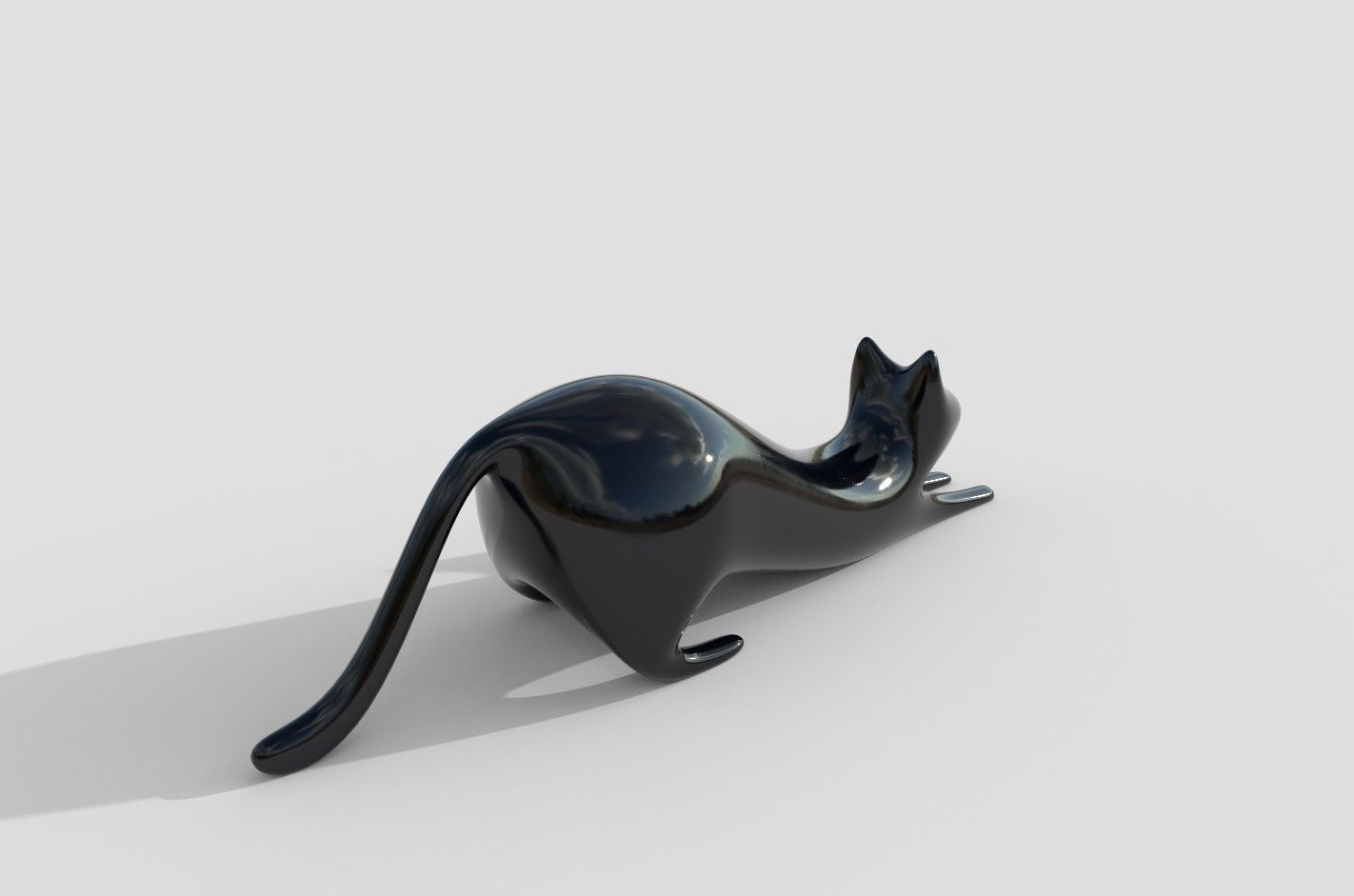 Decorative cat 3D model_3