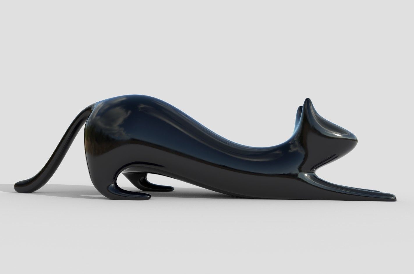 Decorative cat 3D model_2