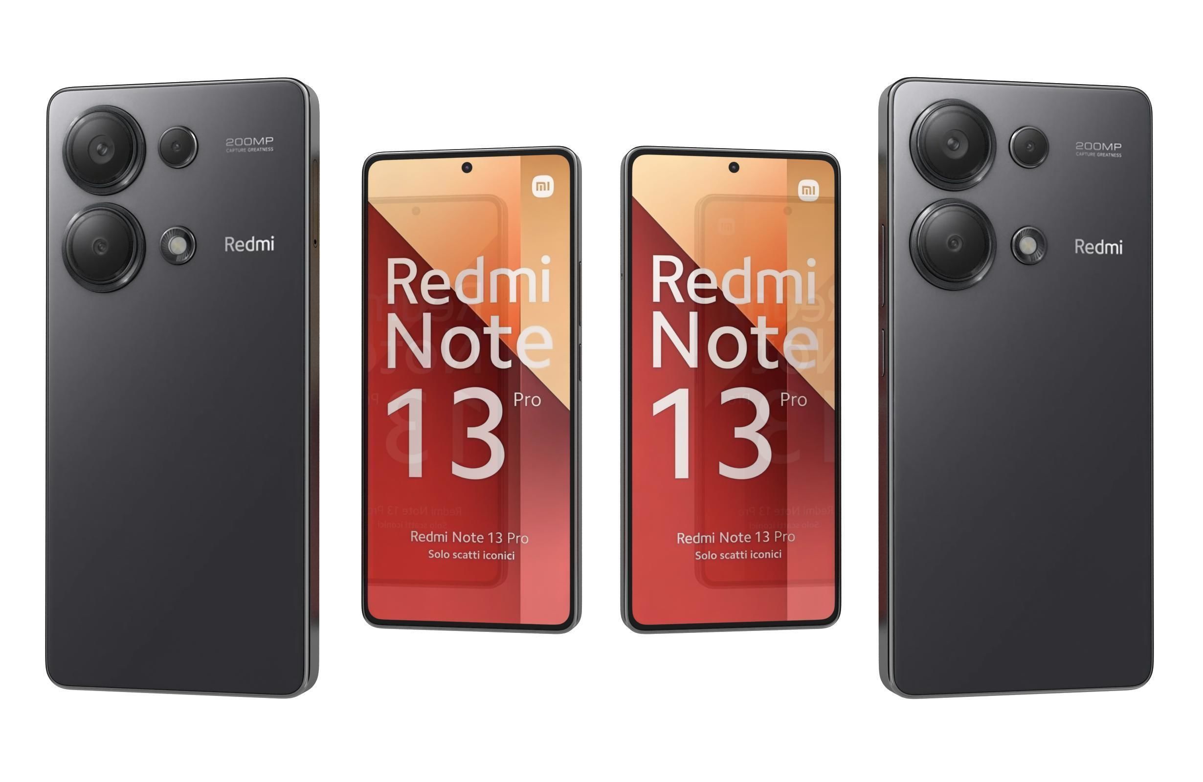 Redmi Note 13 Pro Black 3D model_3