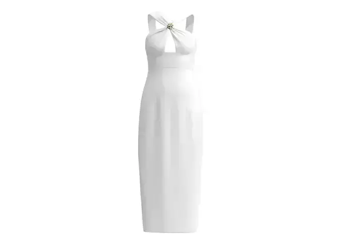 White Evening Gown Dress