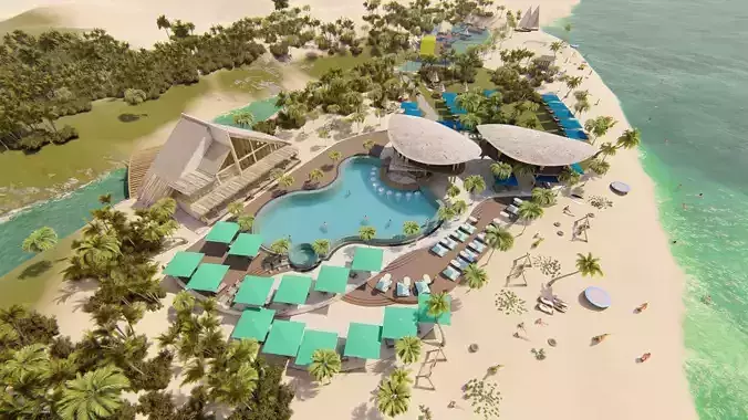 RESORT 3D model