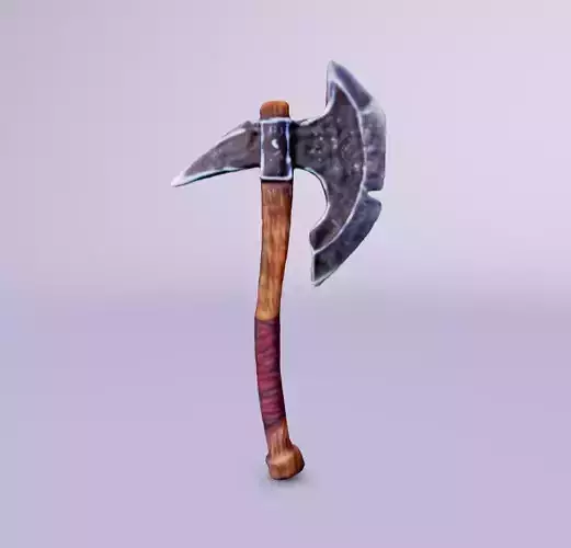 Vintage Style 3D Axe Model