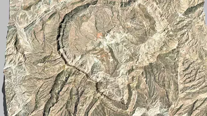 Mountain landscape Hormozgan Iran 