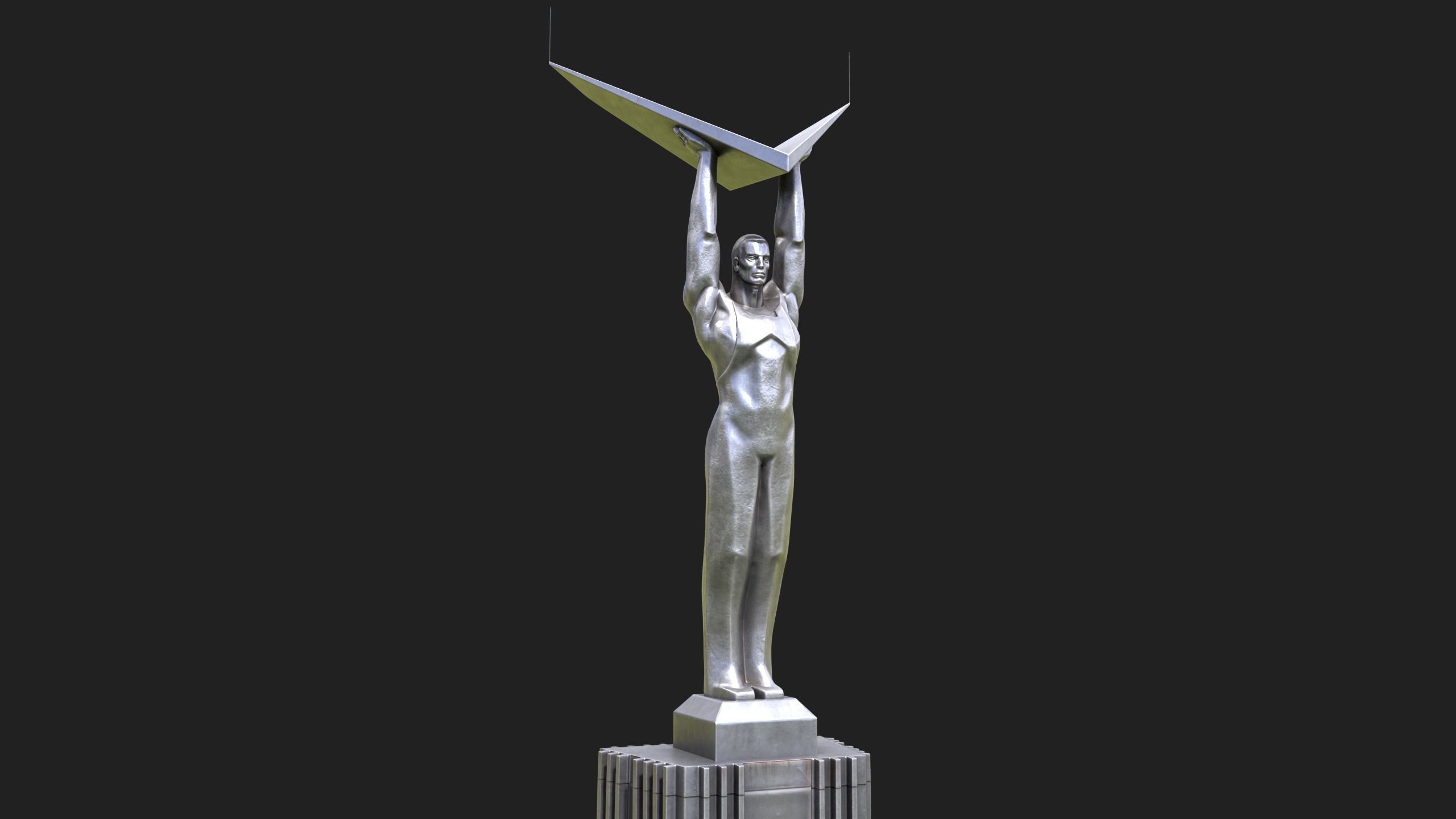 Glory Monument Low-poly 3D model_1