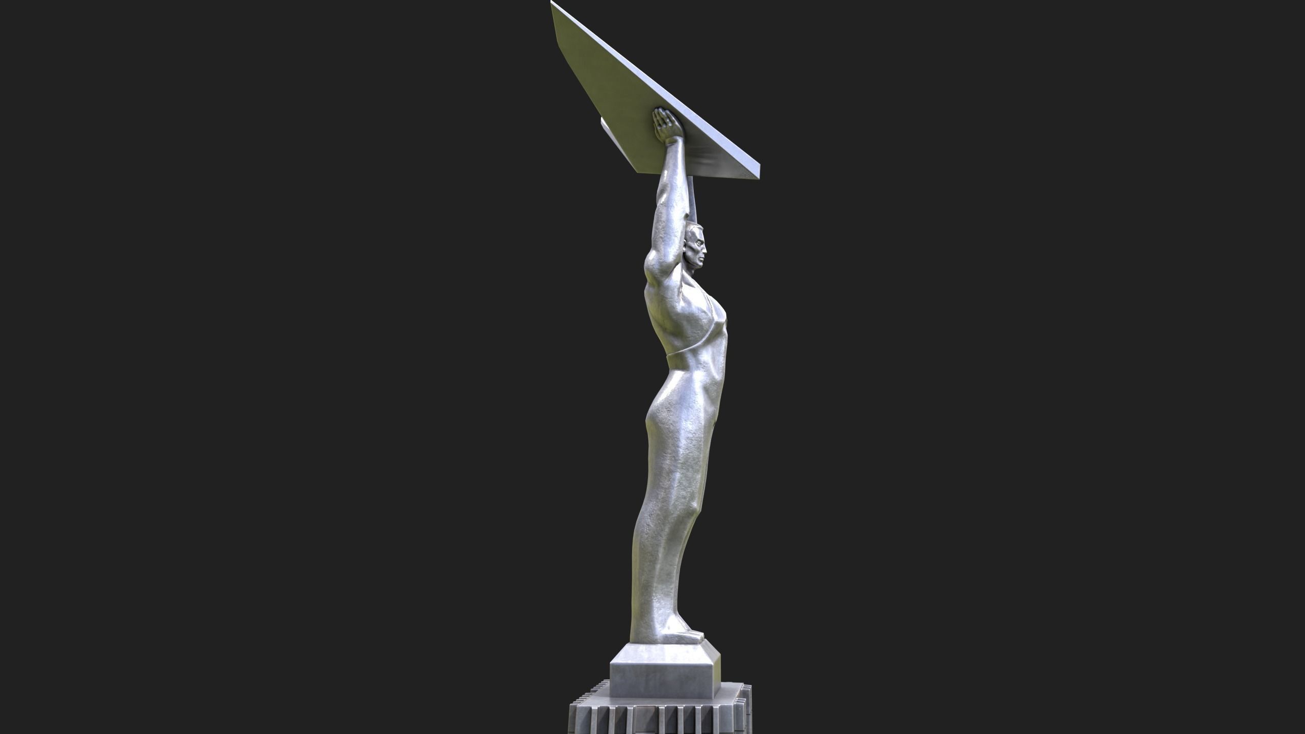 Glory Monument Low-poly 3D model_4