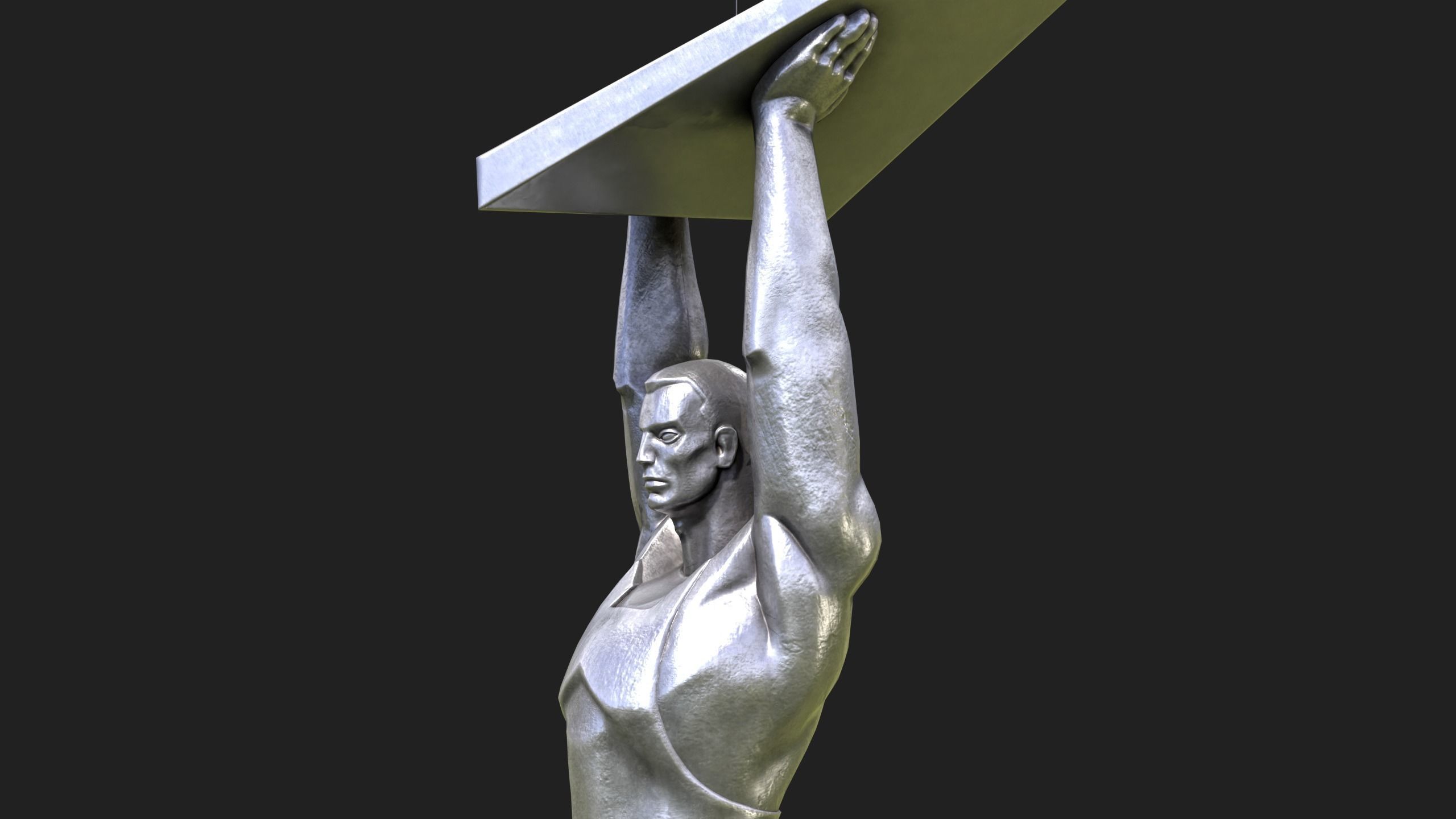 Glory Monument Low-poly 3D model_9