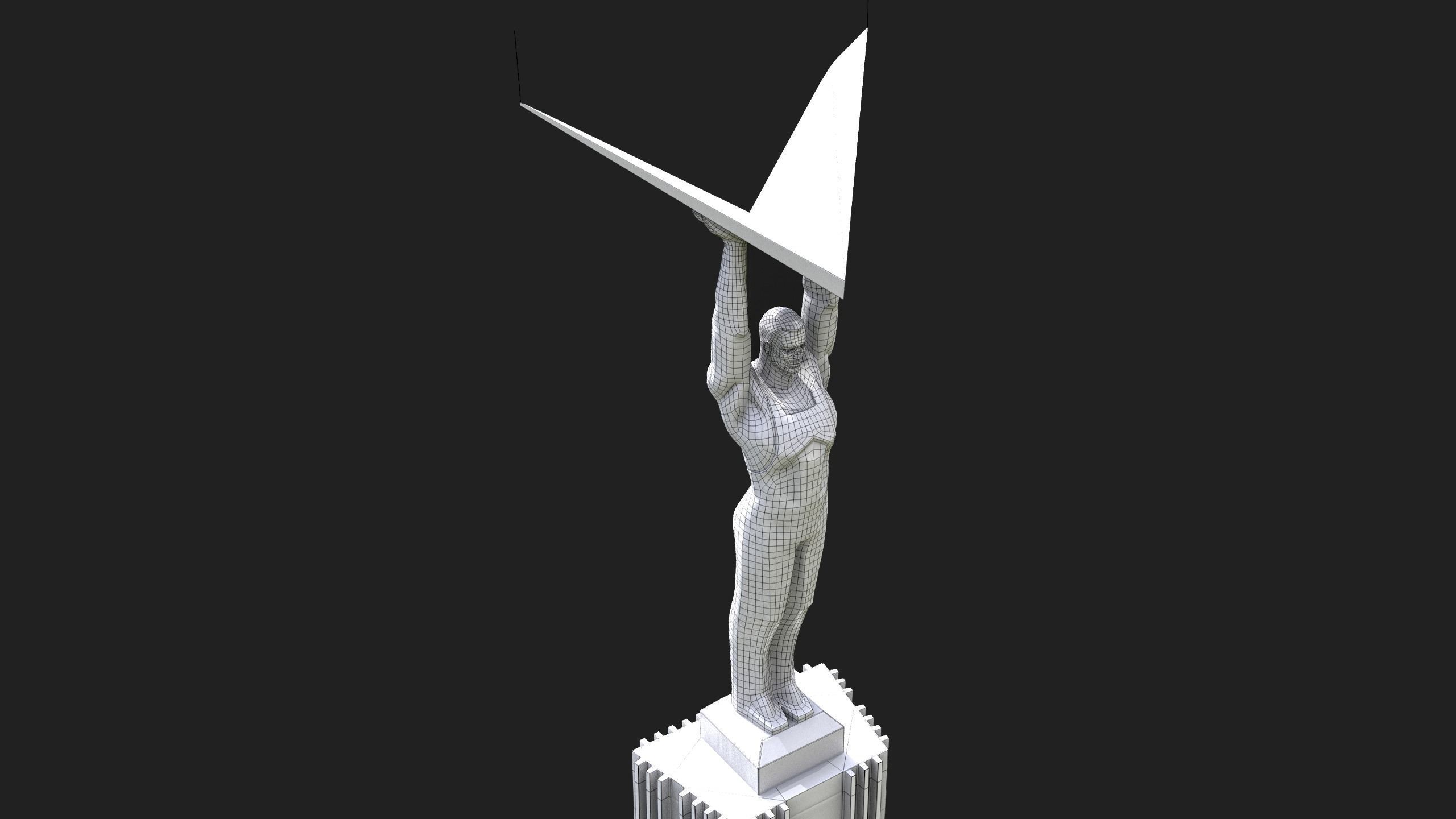 Glory Monument Low-poly 3D model_14