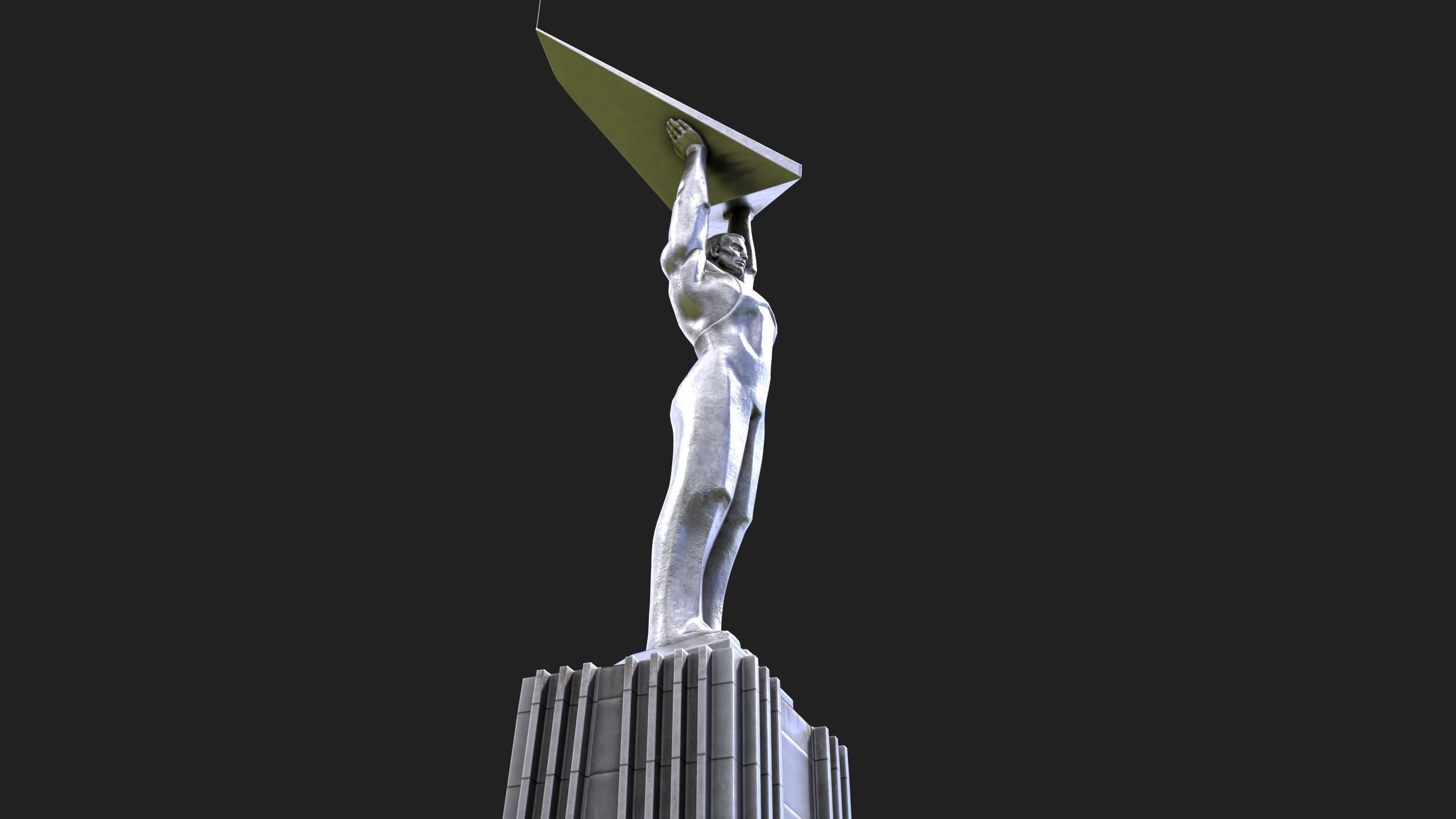 Glory Monument Low-poly 3D model_7