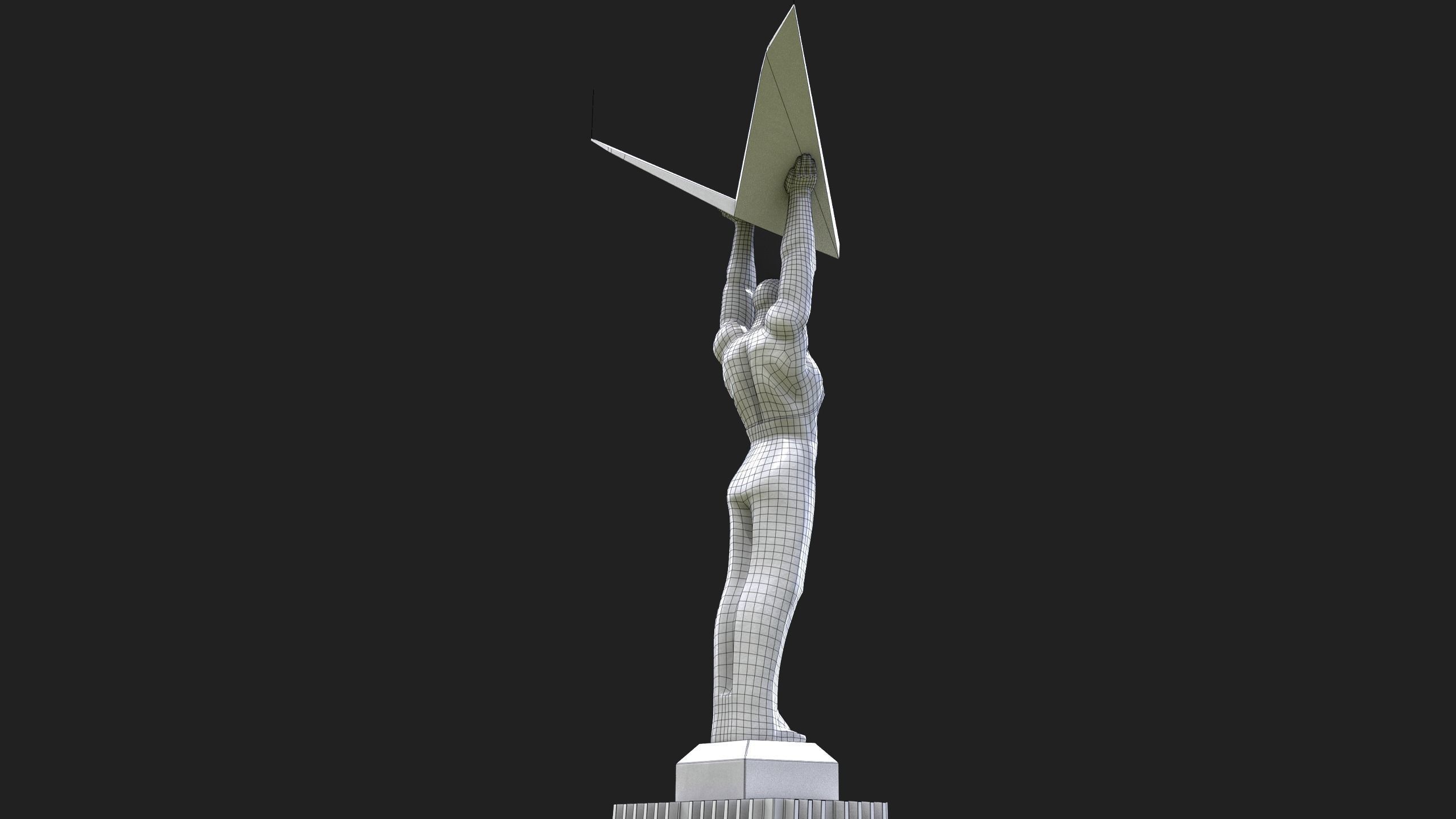 Glory Monument Low-poly 3D model_13