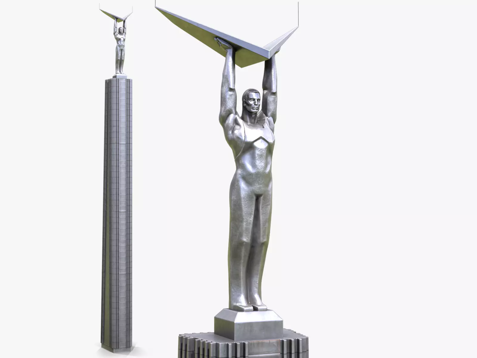 Glory Monument Low-poly 3D model_0