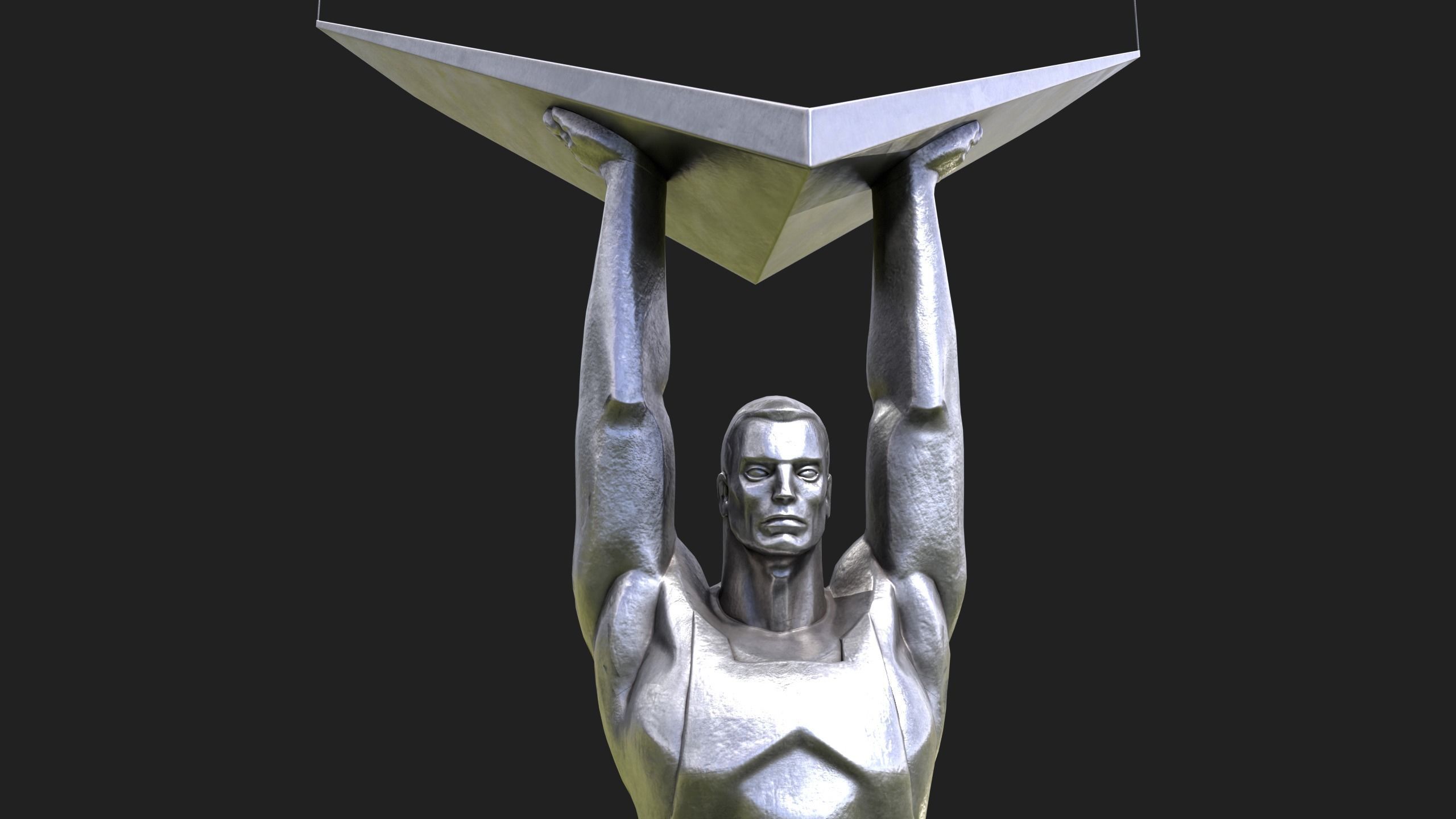 Glory Monument Low-poly 3D model_10
