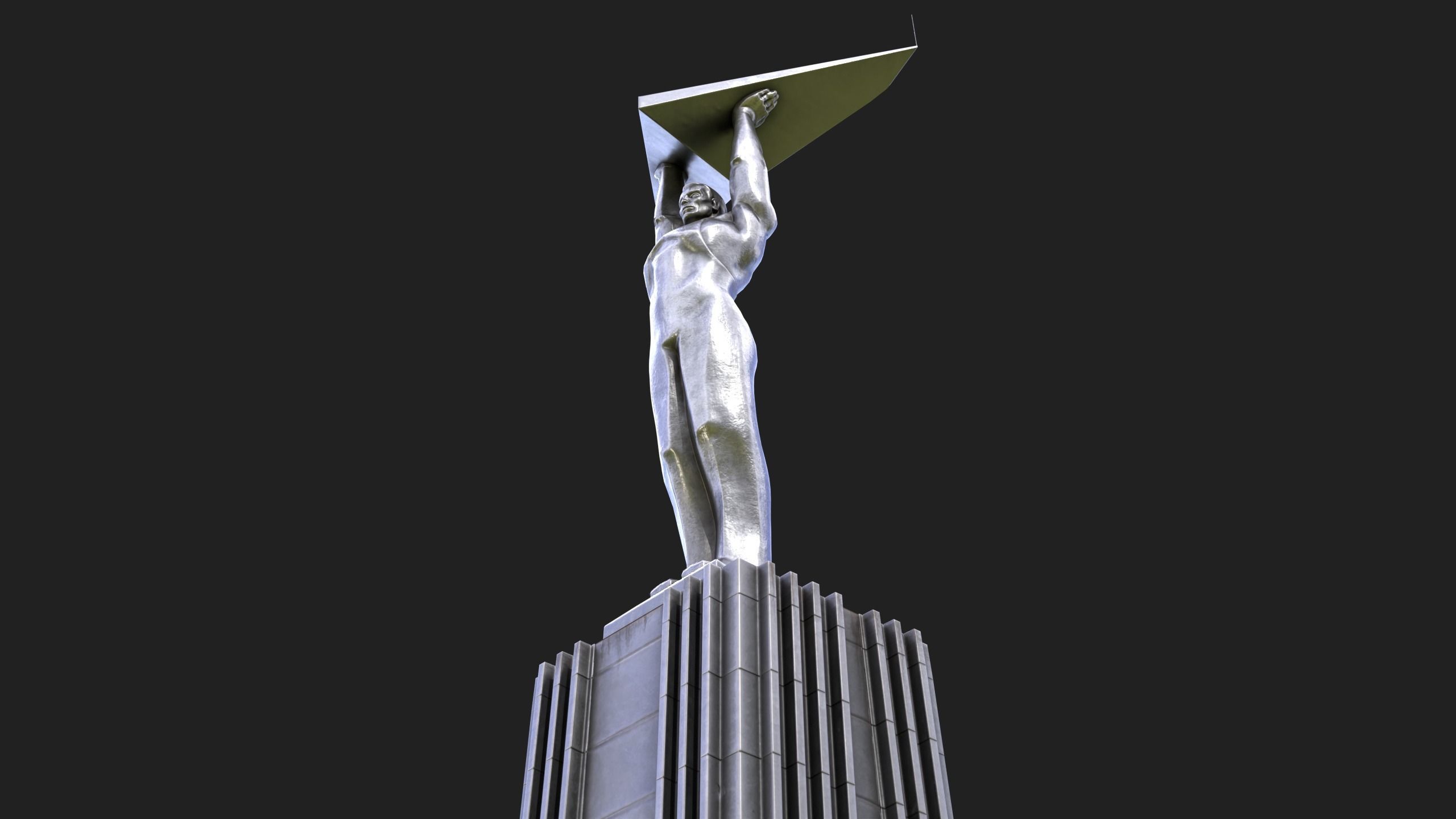 Glory Monument Low-poly 3D model_6