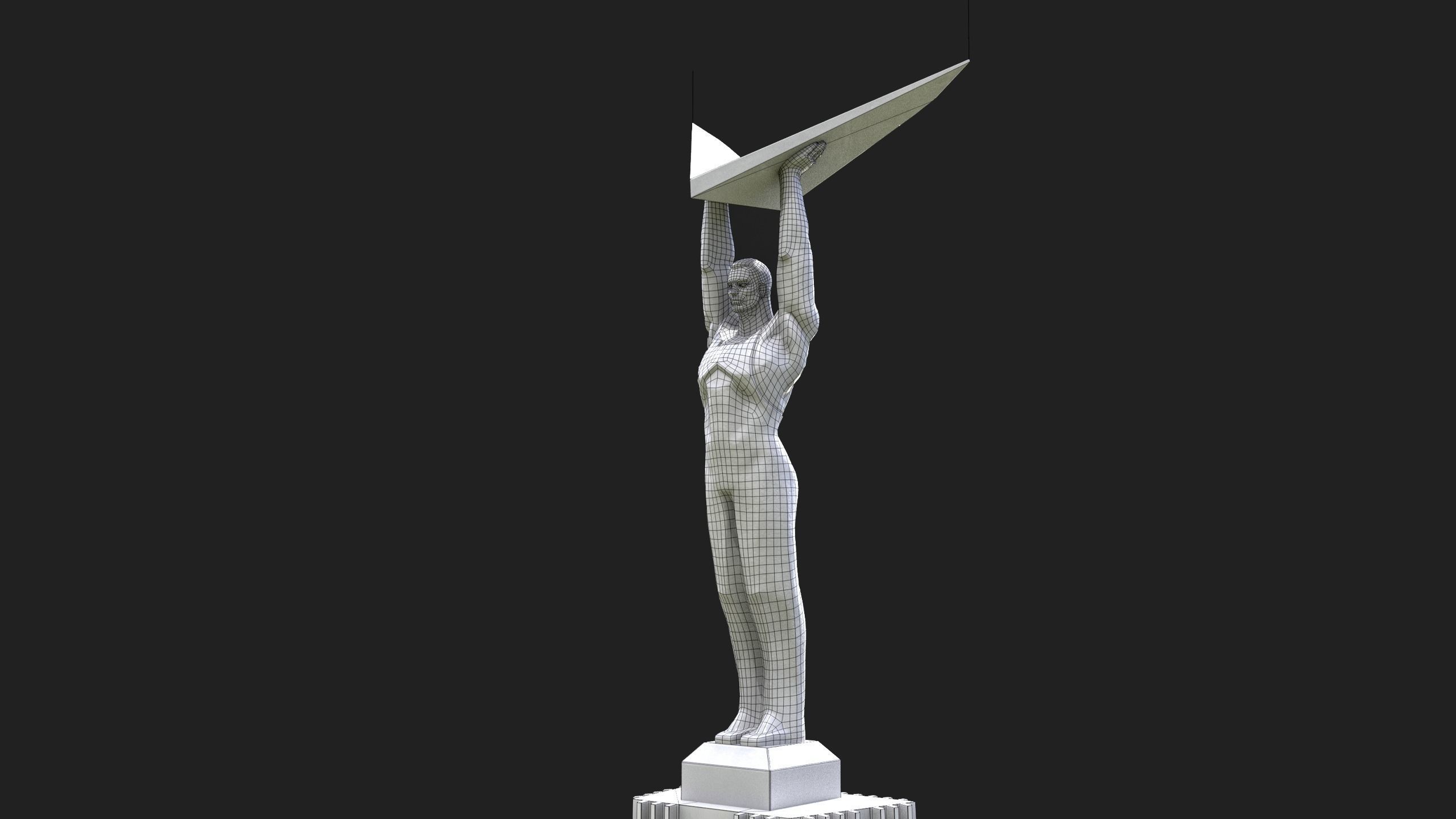 Glory Monument Low-poly 3D model_12