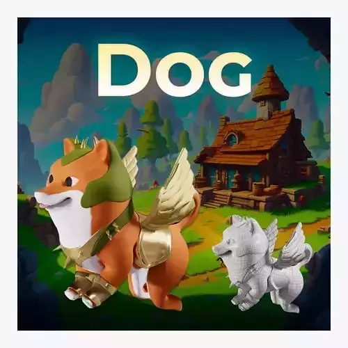 3d Dog 3D model