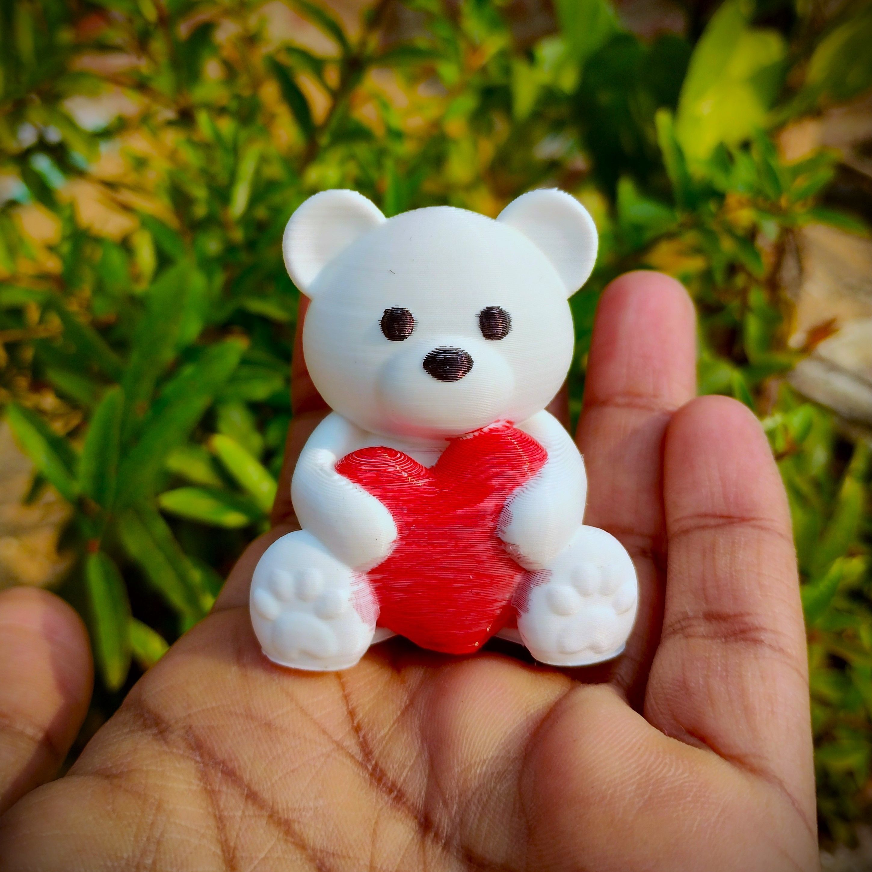 Valentines Special - Teddy Bear with Heart 3D print model_2