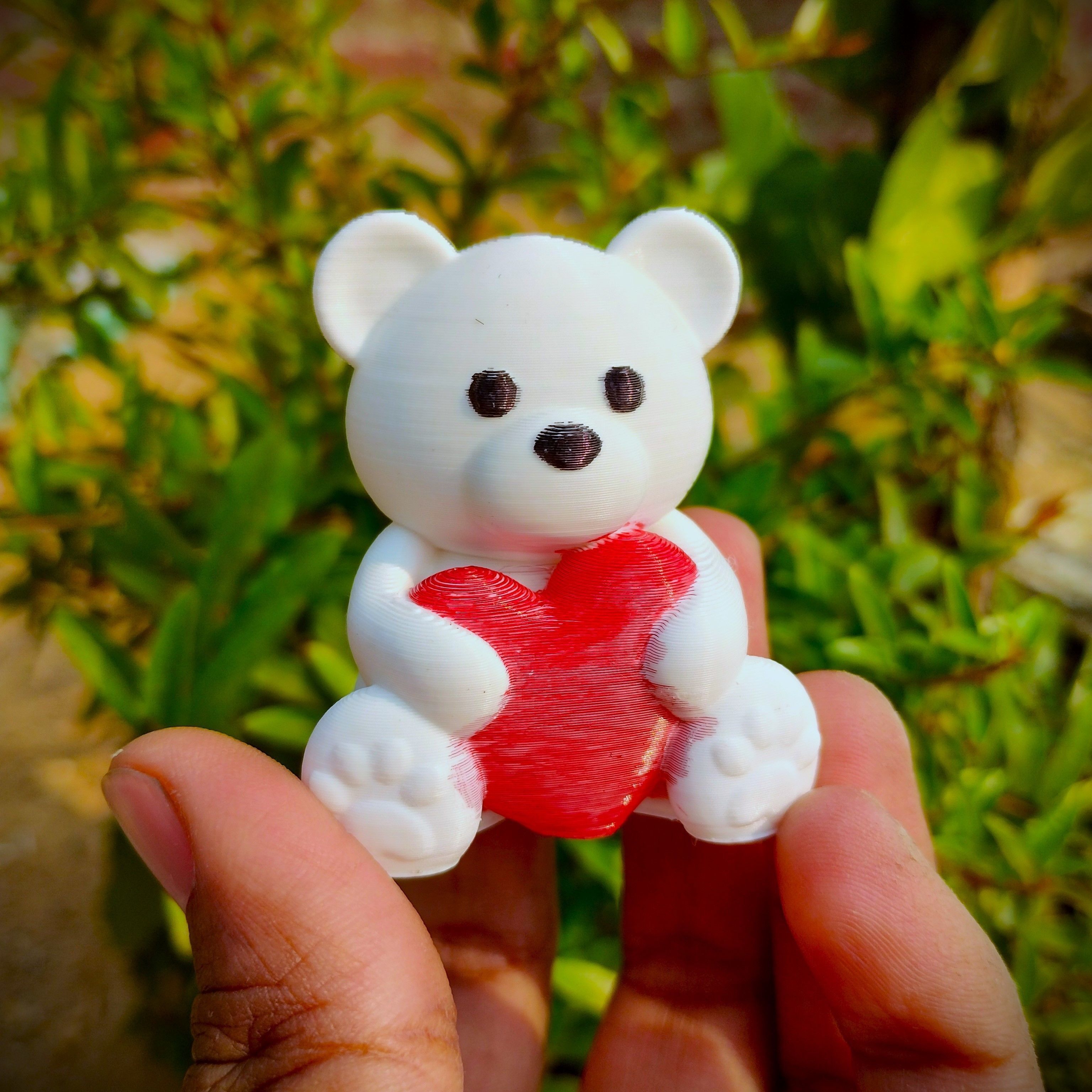 Valentines Special - Teddy Bear with Heart 3D print model_3