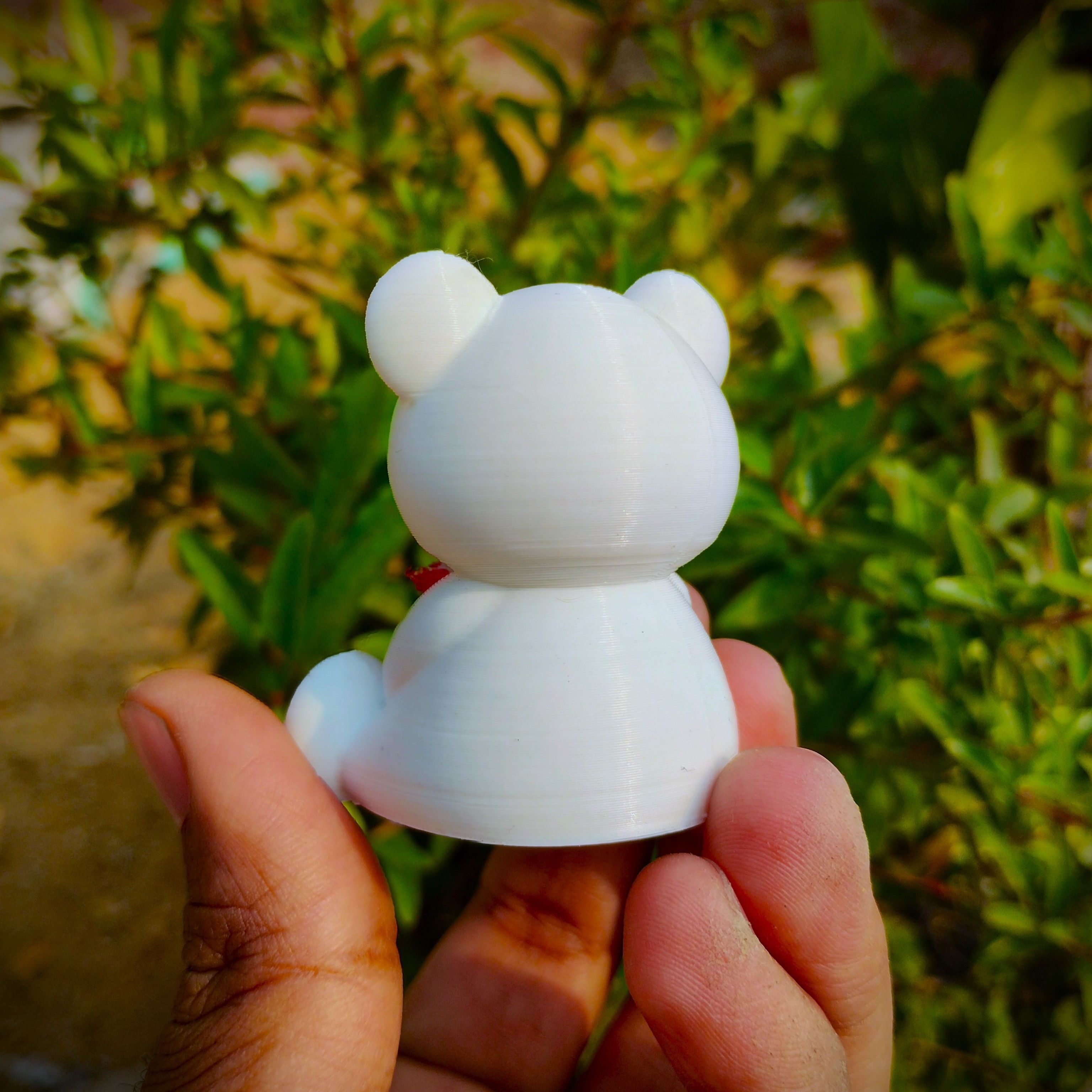 Valentines Special - Teddy Bear with Flowers 3D print model_4