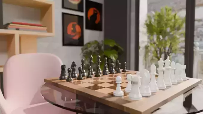 Chess Set Pawn Knight Bishop Queen Rook King