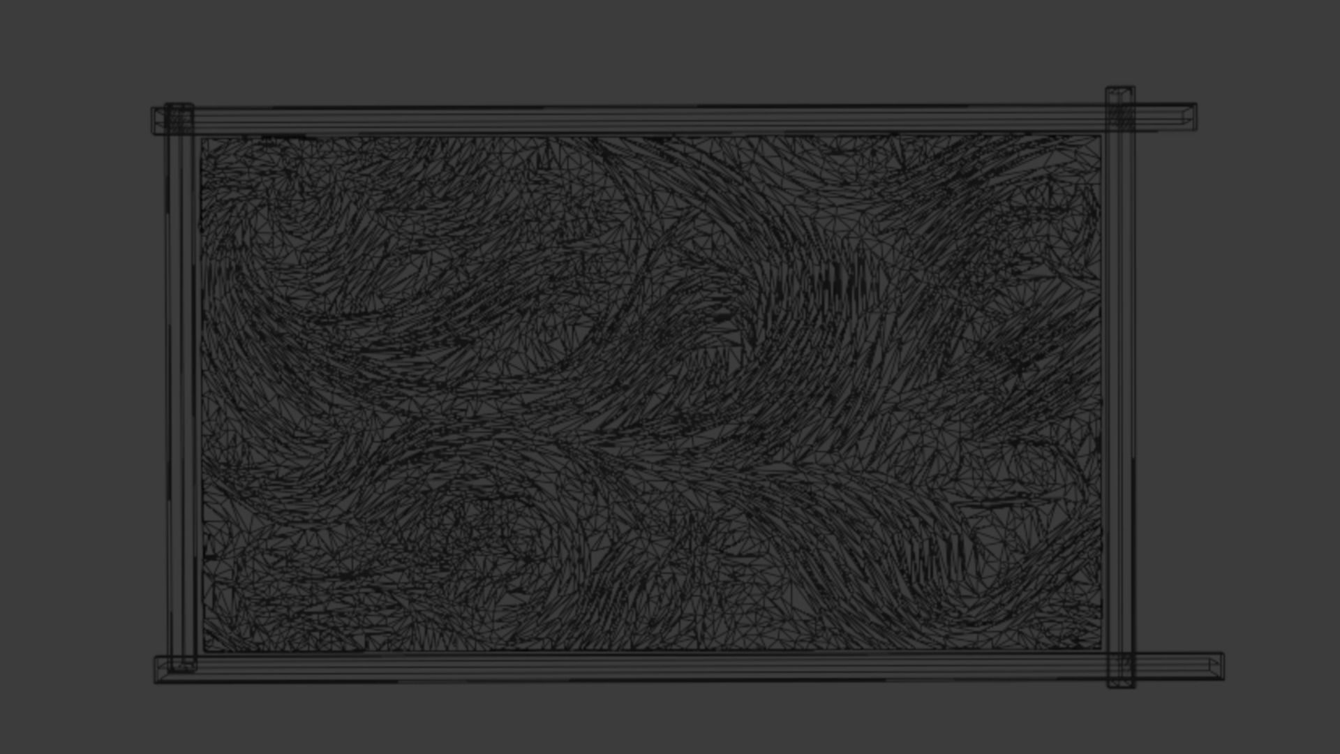 mural decor set wall panel 23 3D model_5