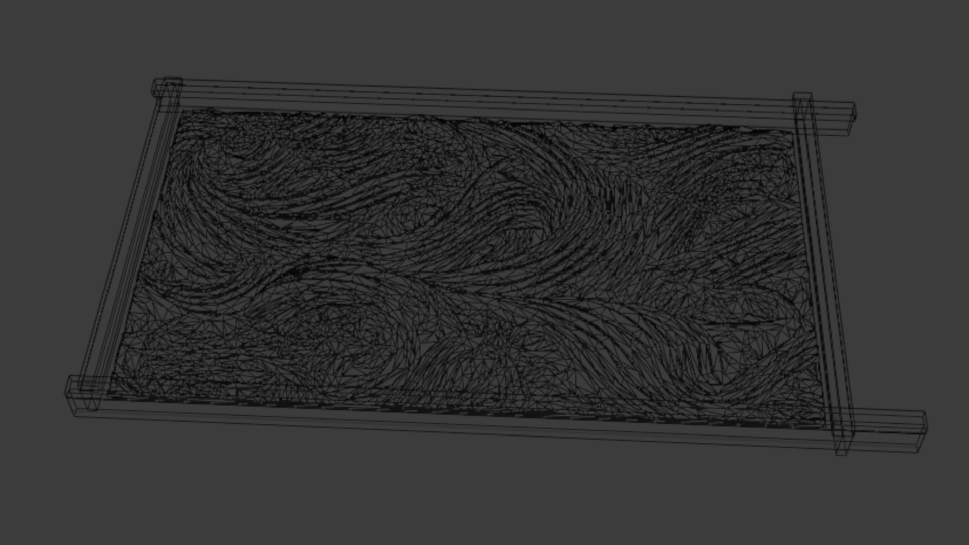 mural decor set wall panel 23 3D model_6