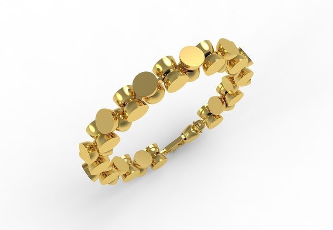 Unique Hourglass Shaped Bracelet 3D print model