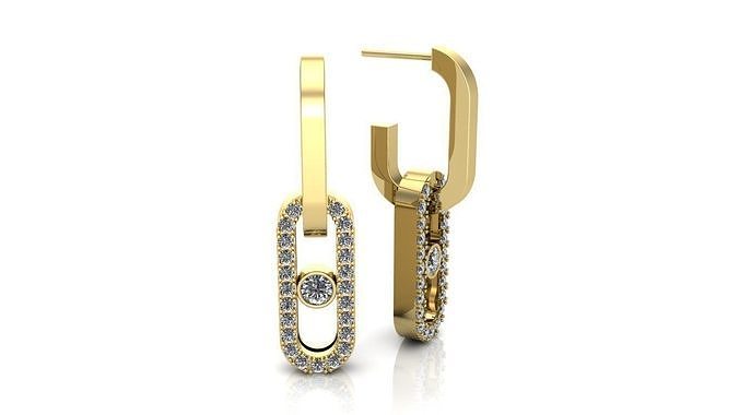 Earrings missika 3D print model