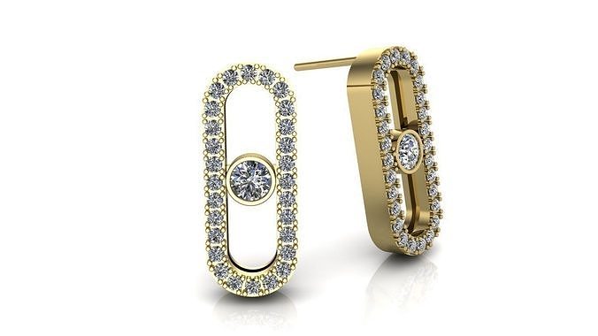 Earrings missika 3D print model