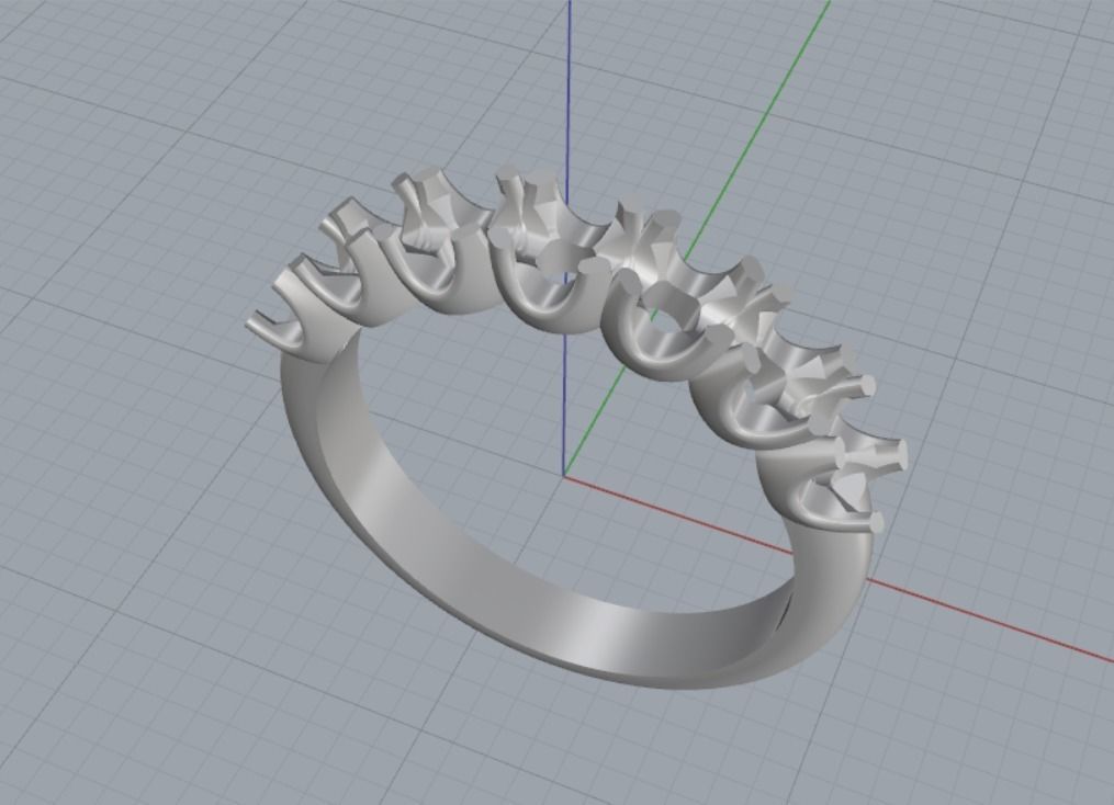 Engagement rings 3D print model_9