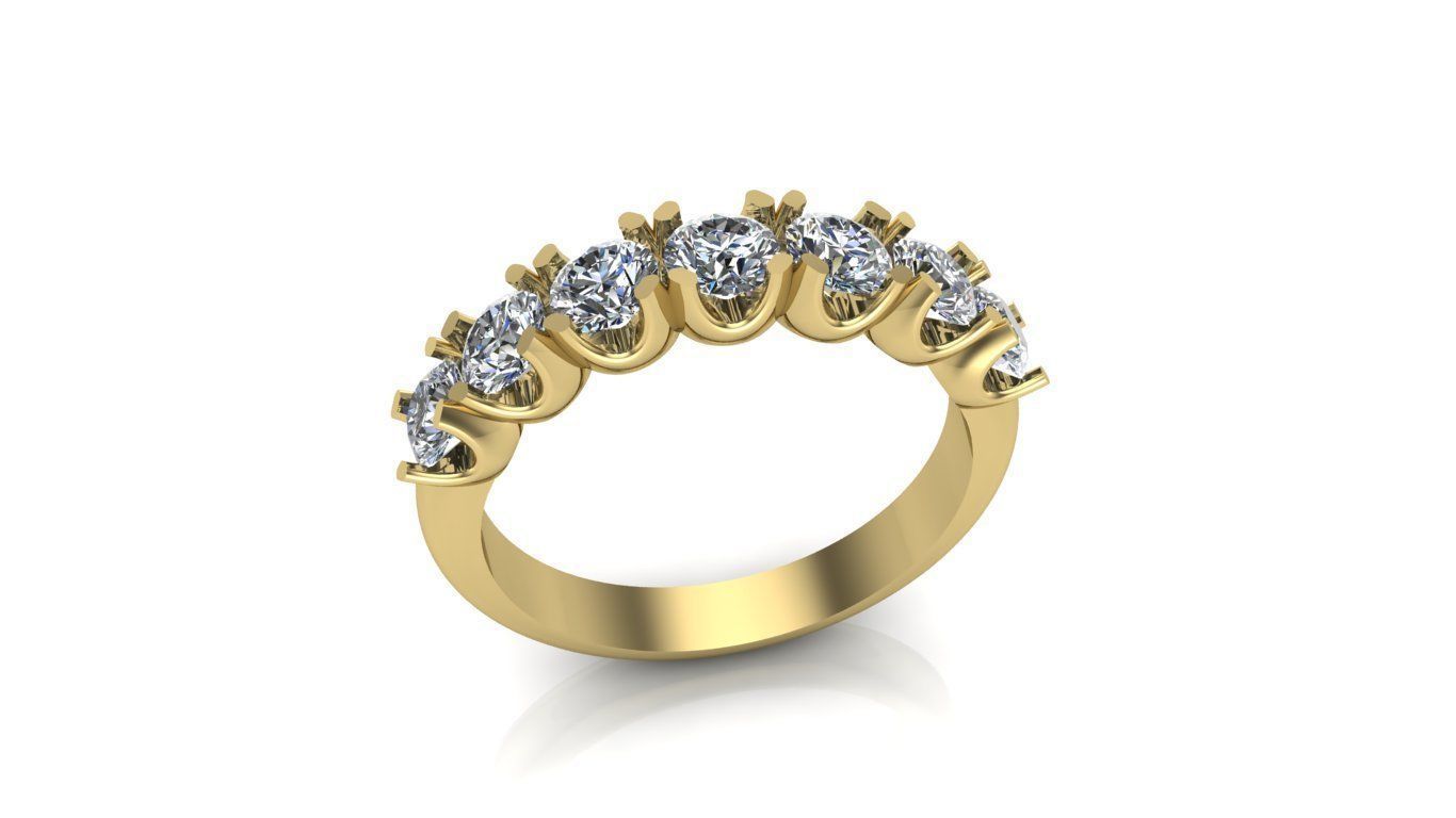 Engagement rings 3D print model_4