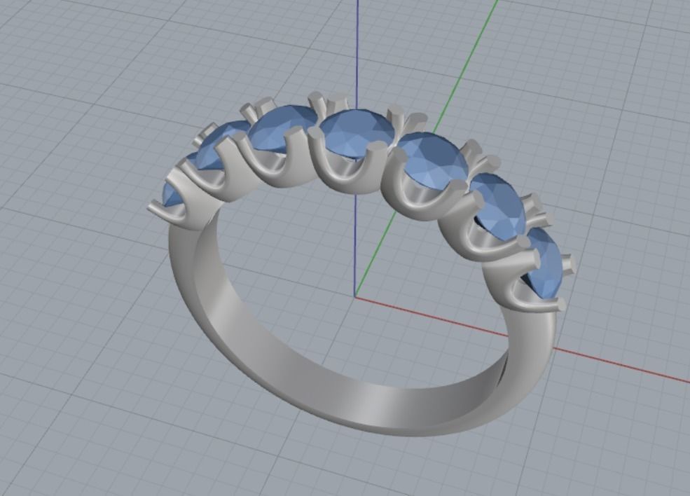 Engagement rings 3D print model_8