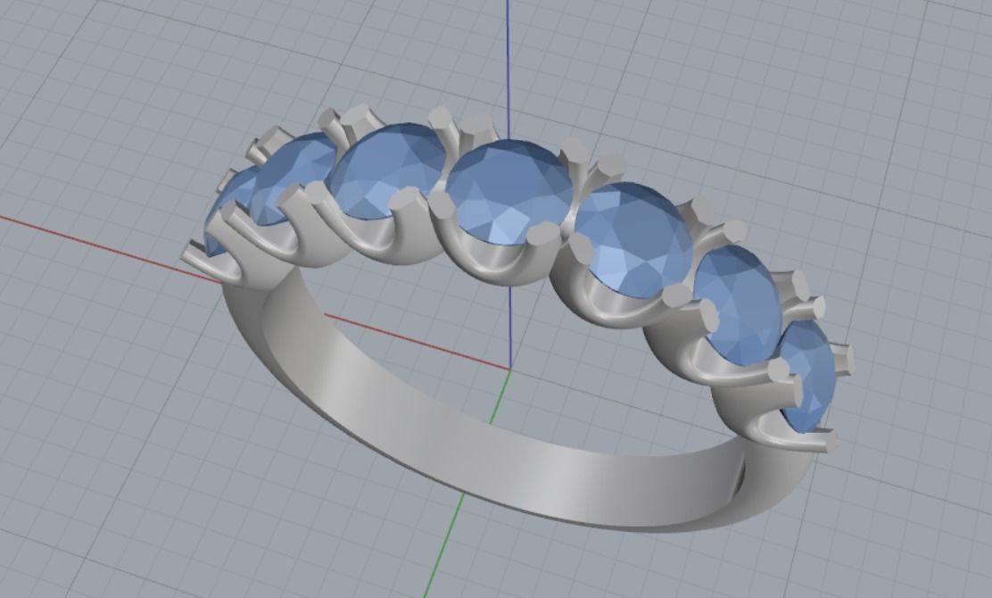 Engagement rings 3D print model_13