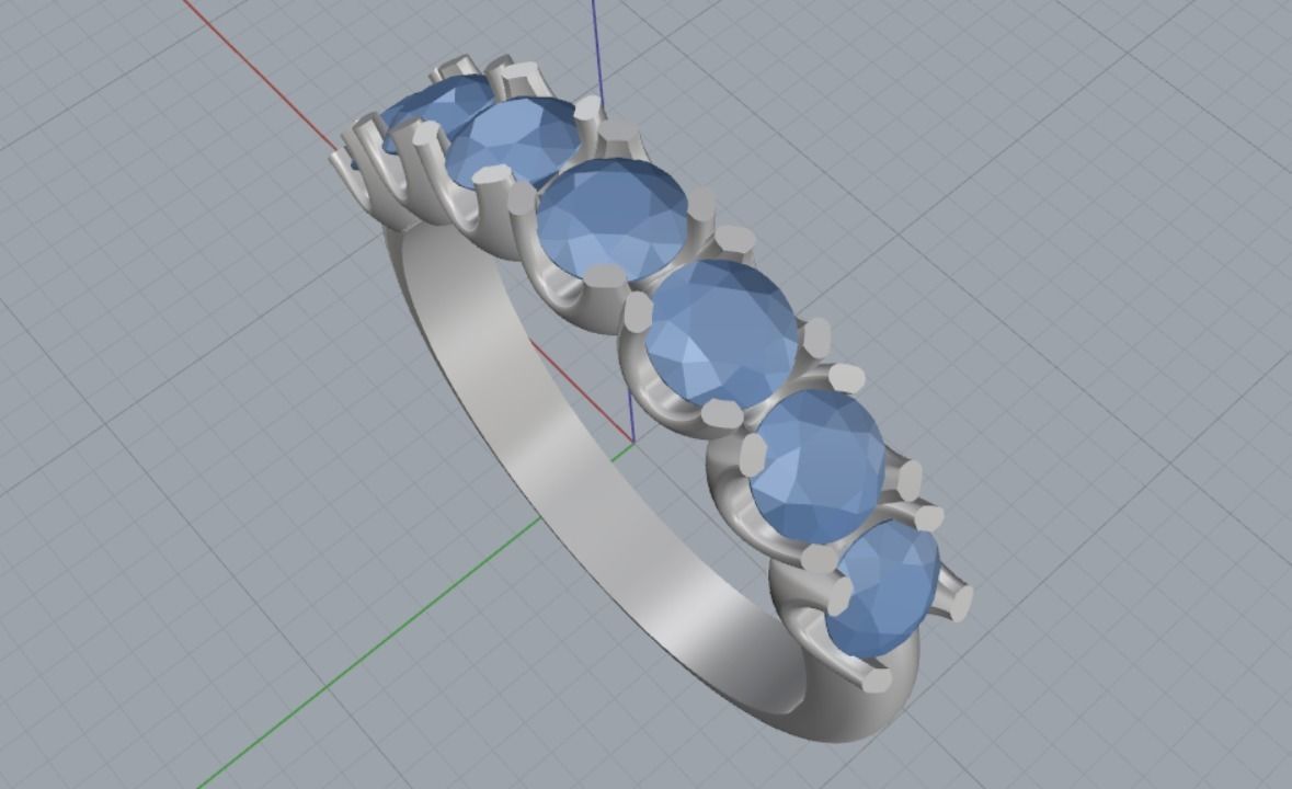 Engagement rings 3D print model_12