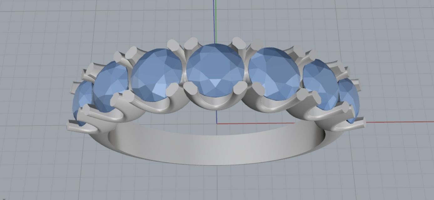 Engagement rings 3D print model_10
