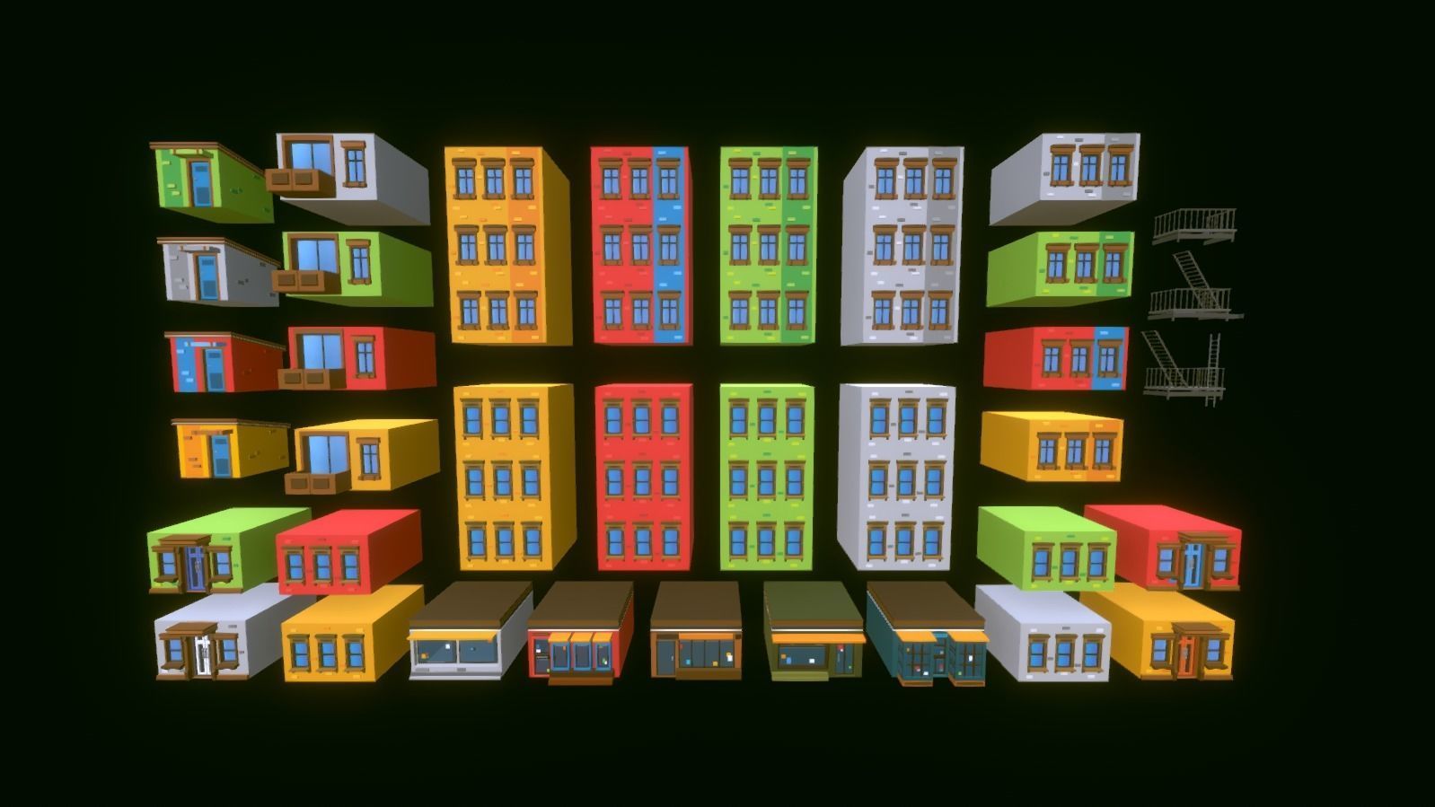 POLYGRUNT - Low Poly City Pack 3D ART Low-poly 3D model_35