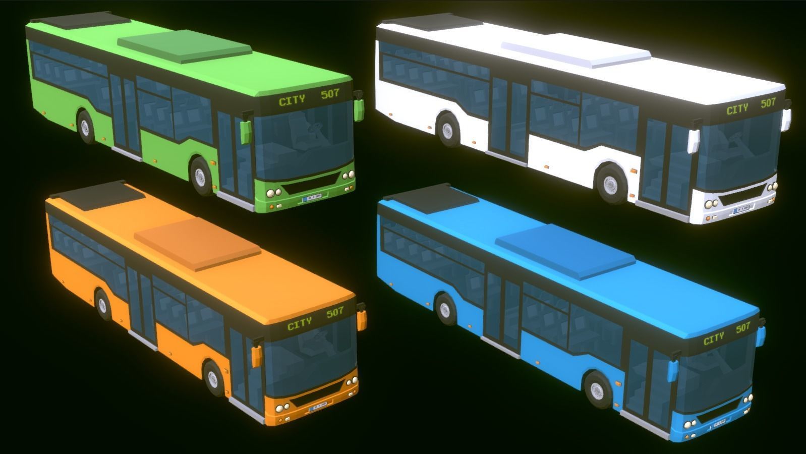 POLYGRUNT - Low Poly City Pack 3D ART Low-poly 3D model_14