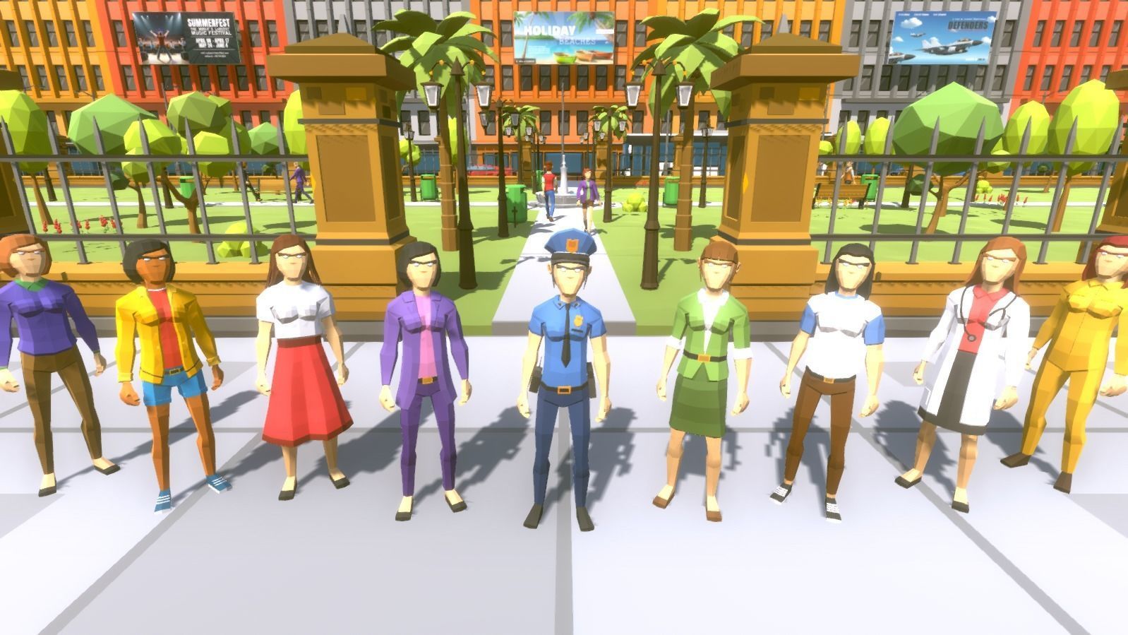 POLYGRUNT - Low Poly City Pack 3D ART Low-poly 3D model_10